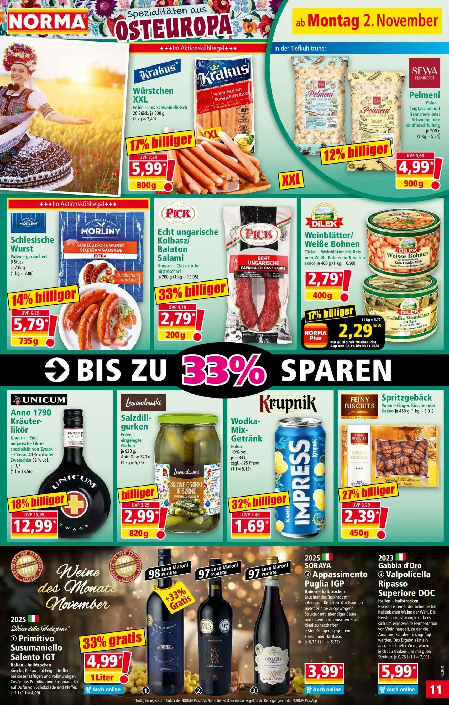 Norma Prospekt - Gültiger Prospekt ab 02.11.2026, Seite 11 von insgesamt 29