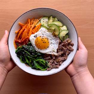 Recipe preview Easy homemade Korean bibimbap rice recipe