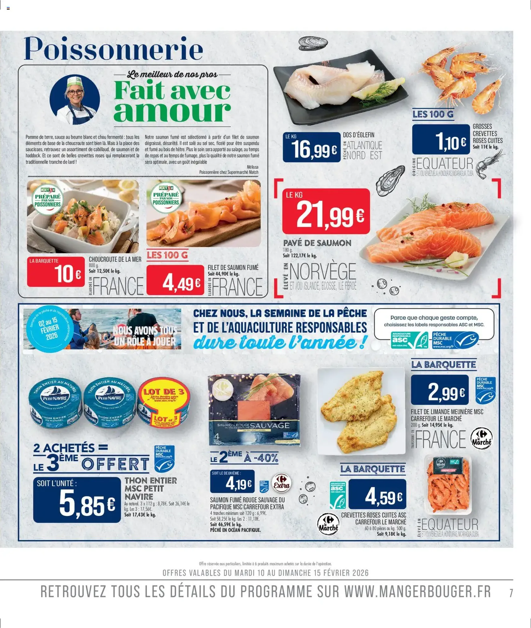 Match Supermarché catalogue - brochure valable à partir du 10/02/2026, page 7 sur 22