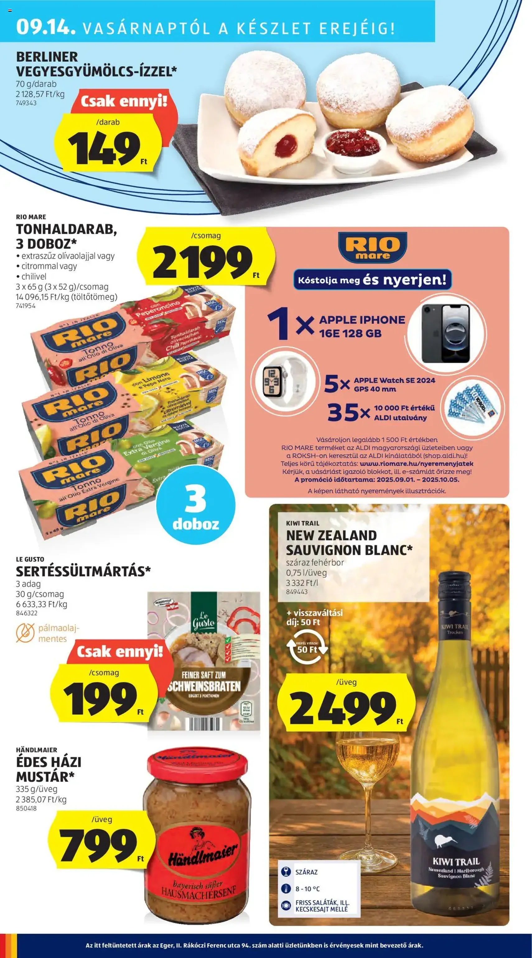 Aldi Akciós újság - 2025.09.11. érvényes szórólap 30 oldal 46 oldalból Aldi Akciós újság - 2025.09.11. érvényes szórólap 30 oldal 46 oldalból