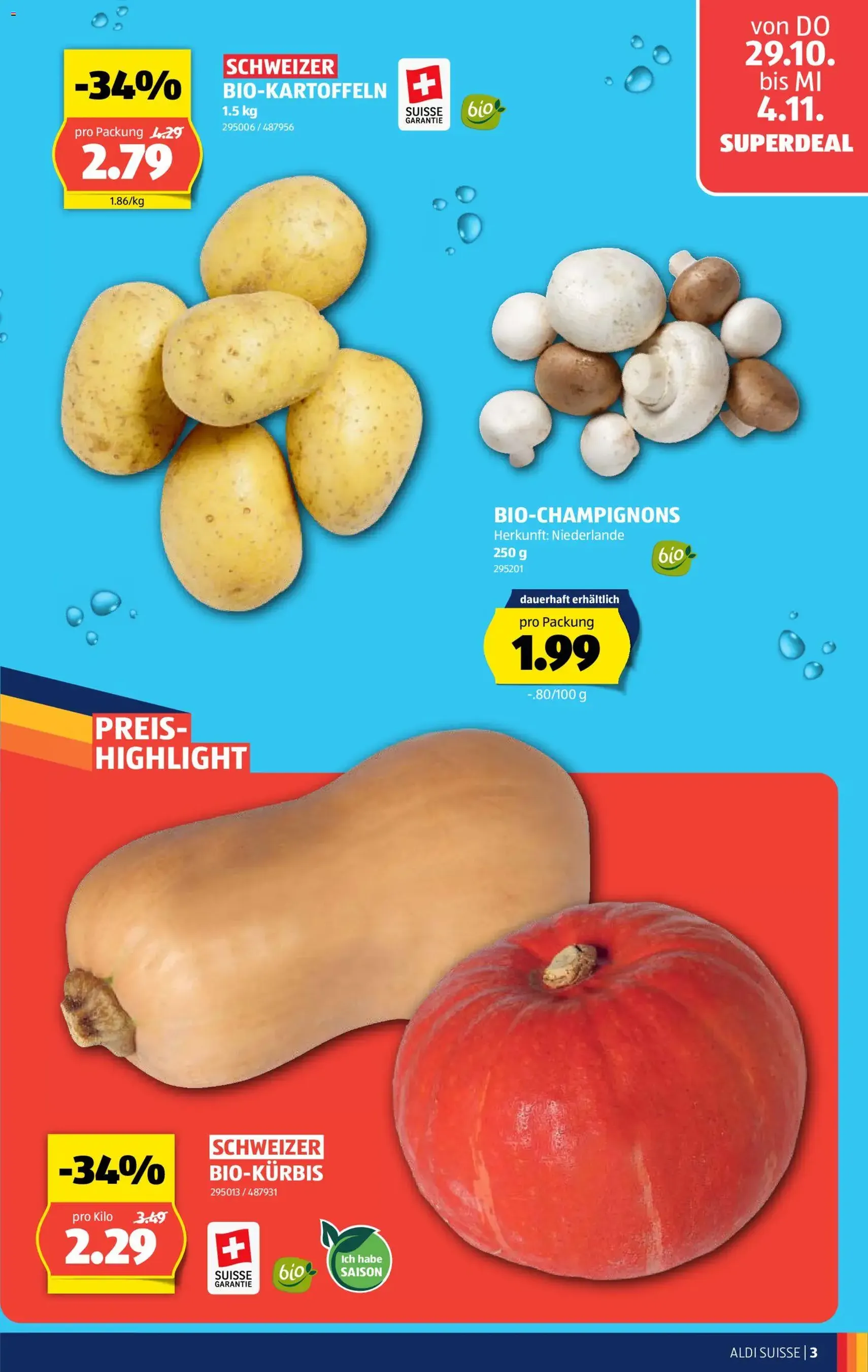 Aldi aktionen - Gültiger Prospekt ab 29.10.2026, Seite 3 von insgesamt 38