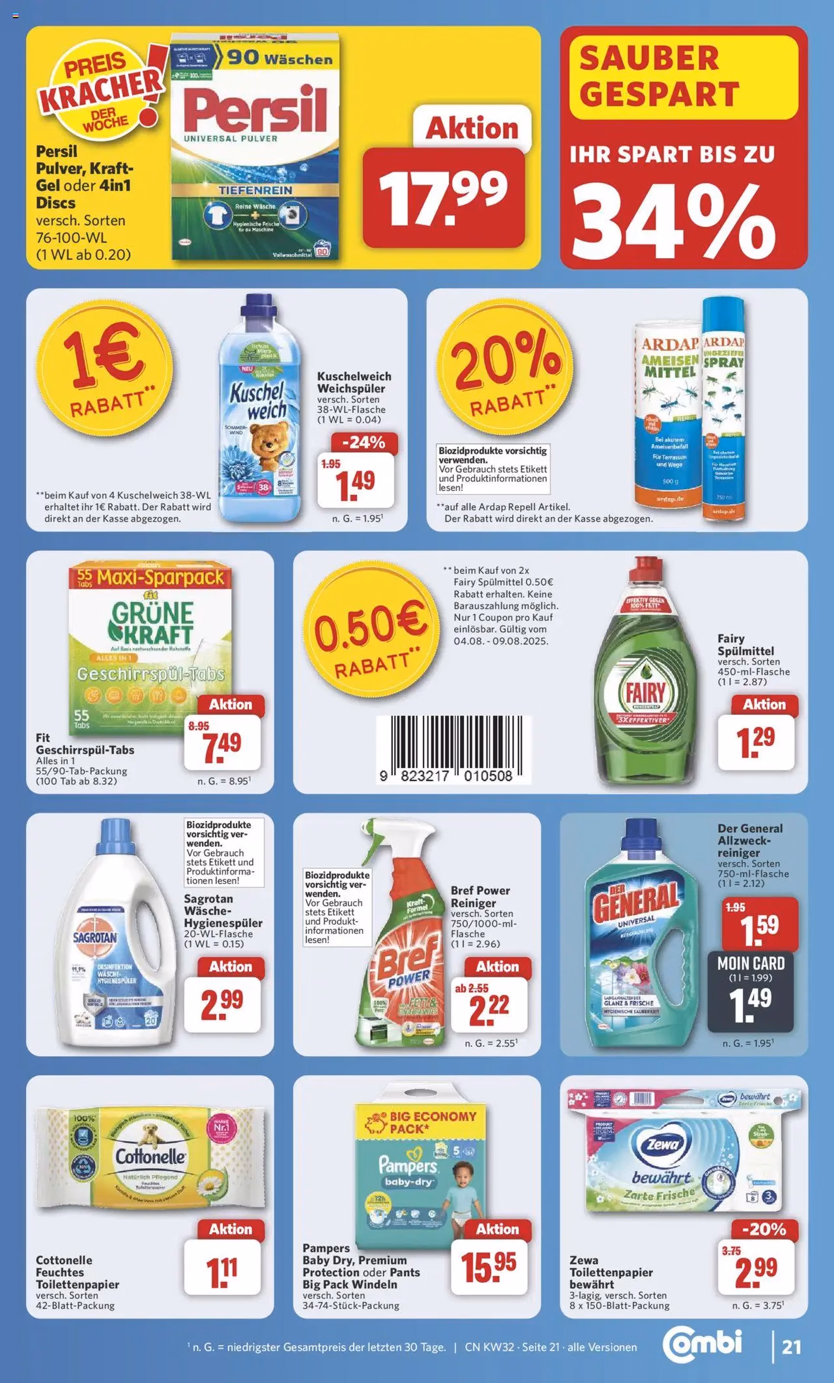 Combi Prospekt - Gültiger Prospekt ab 03.08.2025, Seite 26 von insgesamt 35 Combi Prospekt - Gültiger Prospekt ab 03.08.2025, Seite 26 von insgesamt 35