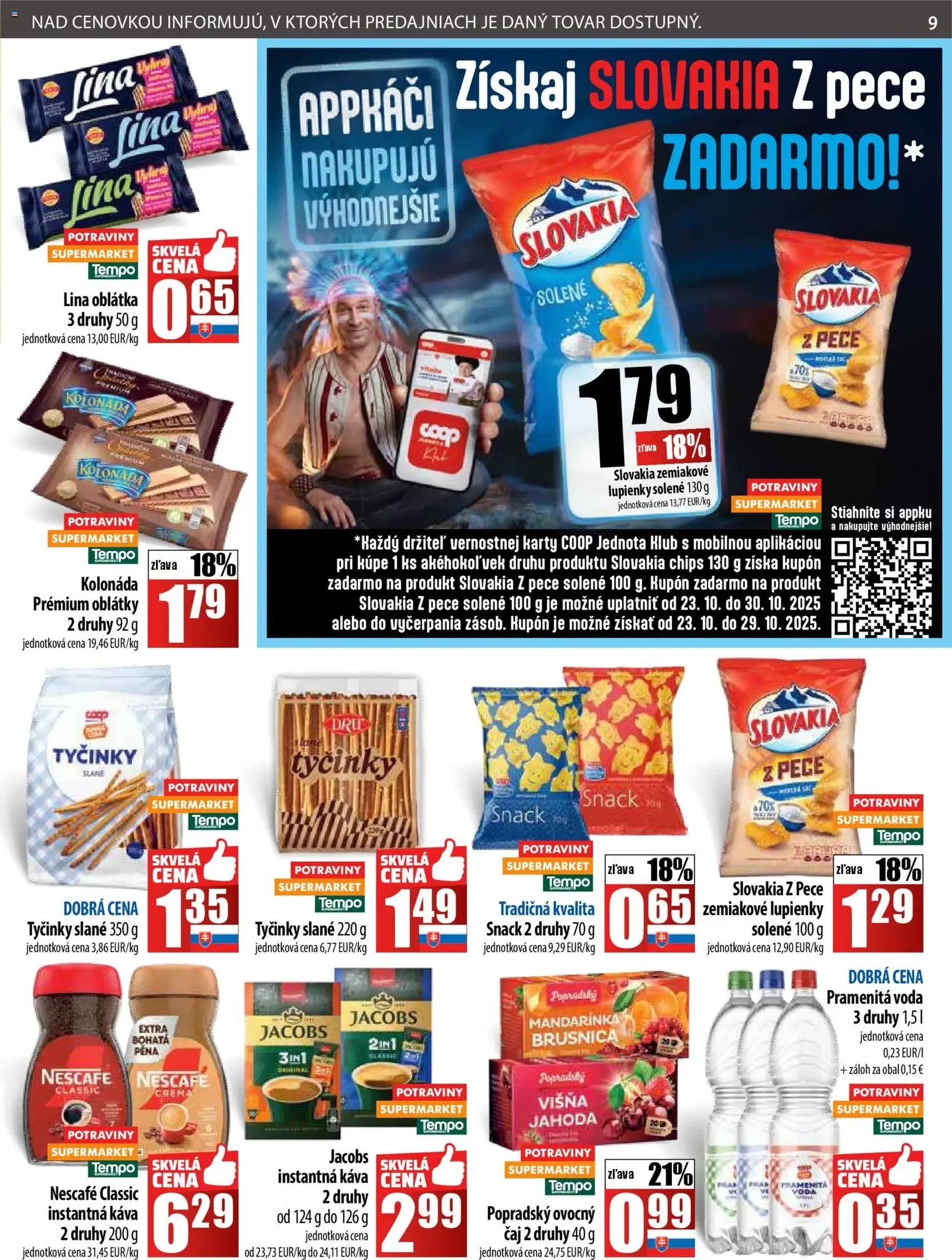 COOP Jednota leták - platný leták od 23.10.2025 strana 9 z 28 COOP Jednota leták - platný leták od 23.10.2025 strana 9 z 28