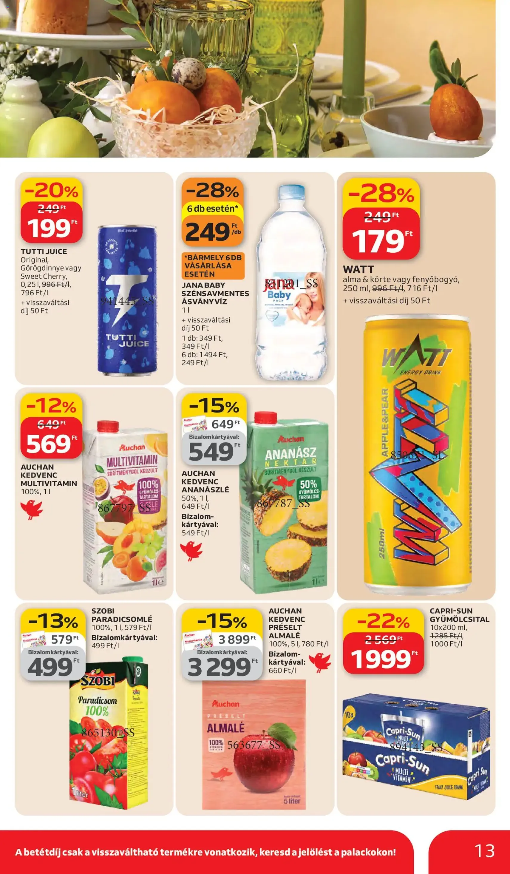 Auchan akciós újság - 2026.03.05. érvényes szórólap 13 oldal 60 oldalból