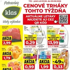 Klas leták - náhľad letáku platný od 03.08.2026