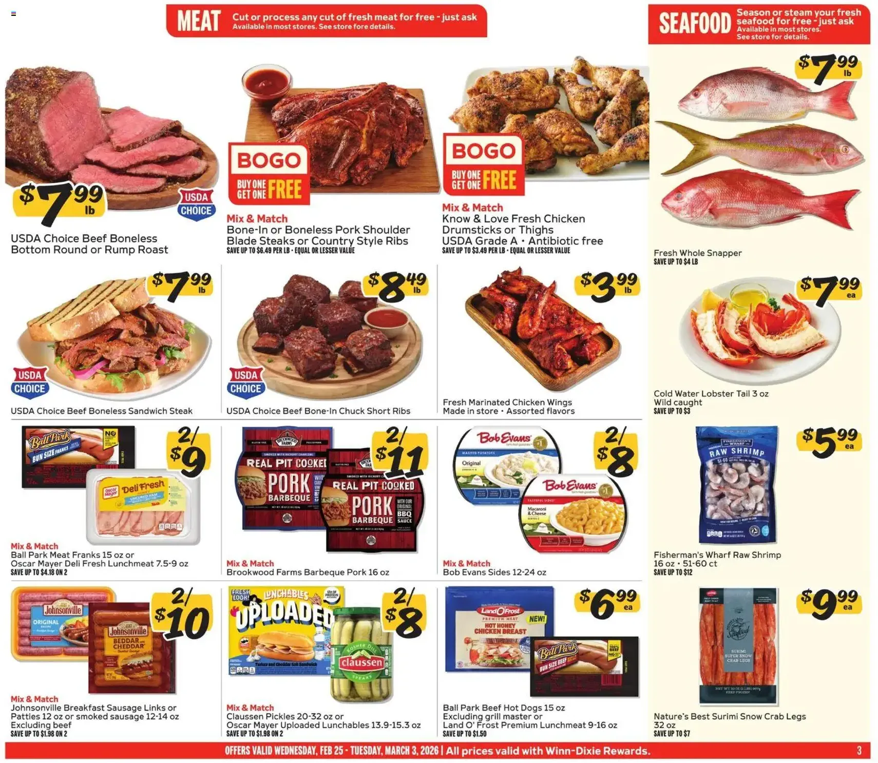 Winn Dixie Weekly Ad - valid flyer from 02/25/2026, page 3 of 12