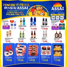 Encarte Assaí Atacadista - pré-visualização do folheto, válido a partir de 30/01/2026