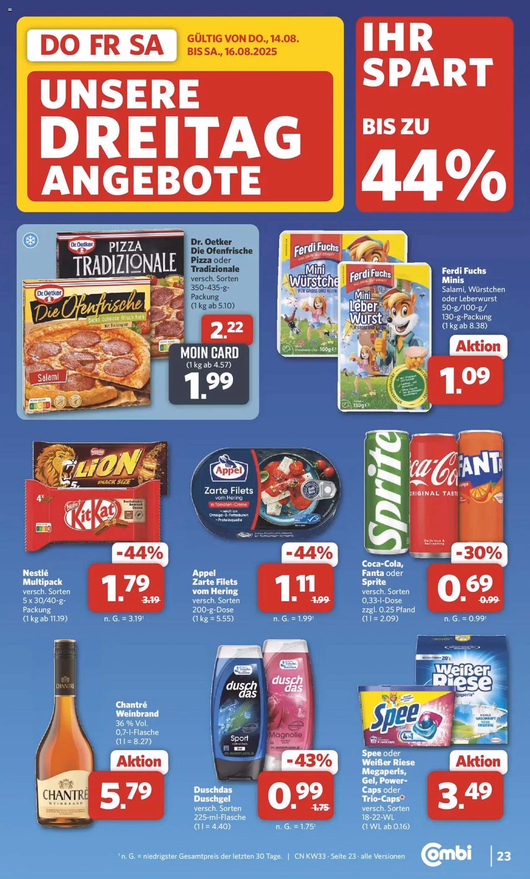 Combi Prospekt - Gültiger Prospekt ab 11.08.2025, Seite 29 von insgesamt 32 Combi Prospekt - Gültiger Prospekt ab 11.08.2025, Seite 29 von insgesamt 32