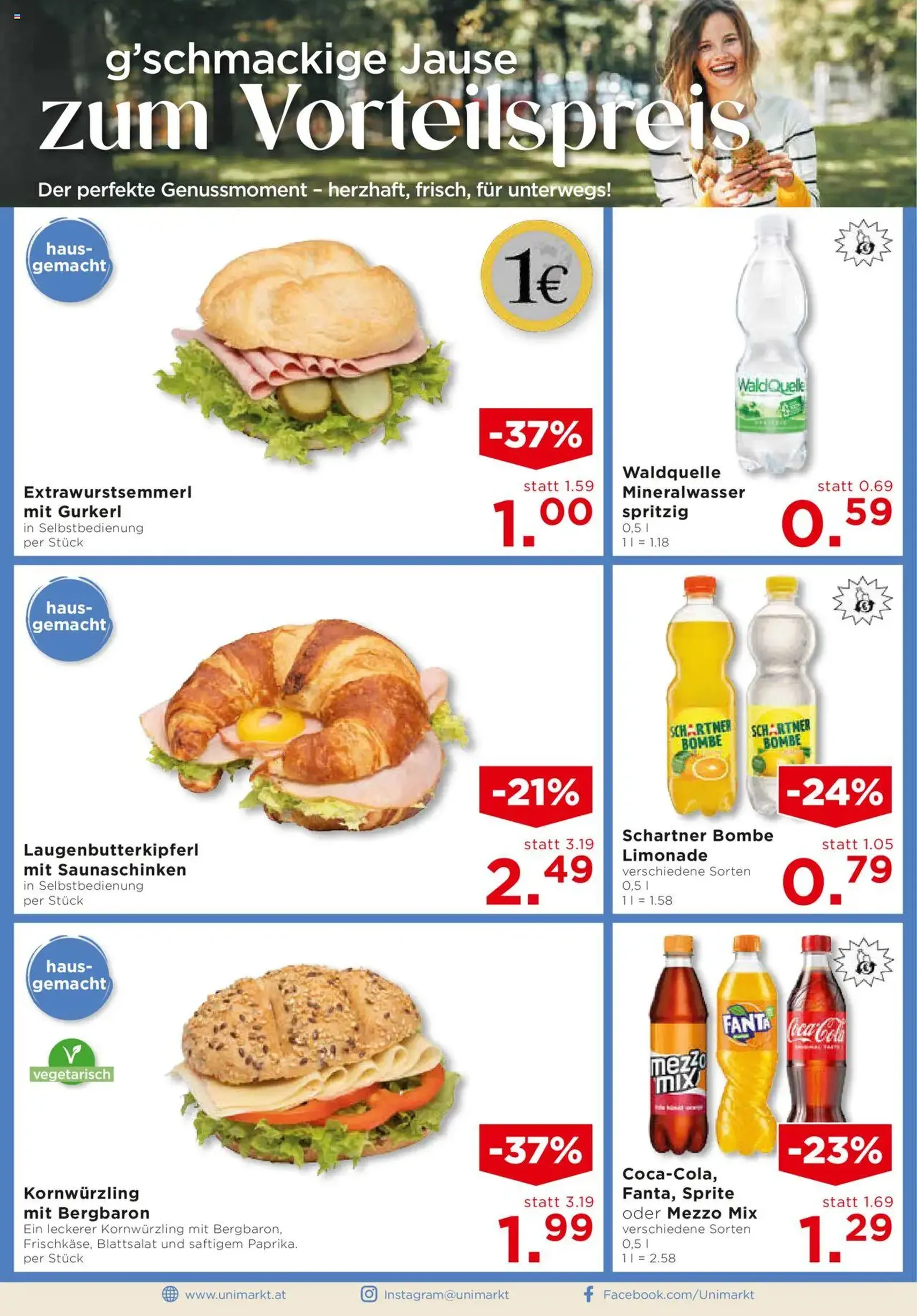 Unimarkt Flugblatt - Gültiger Prospekt ab 03.09.2025, Seite 6 von insgesamt 16 Unimarkt Flugblatt - Gültiger Prospekt ab 03.09.2025, Seite 6 von insgesamt 16