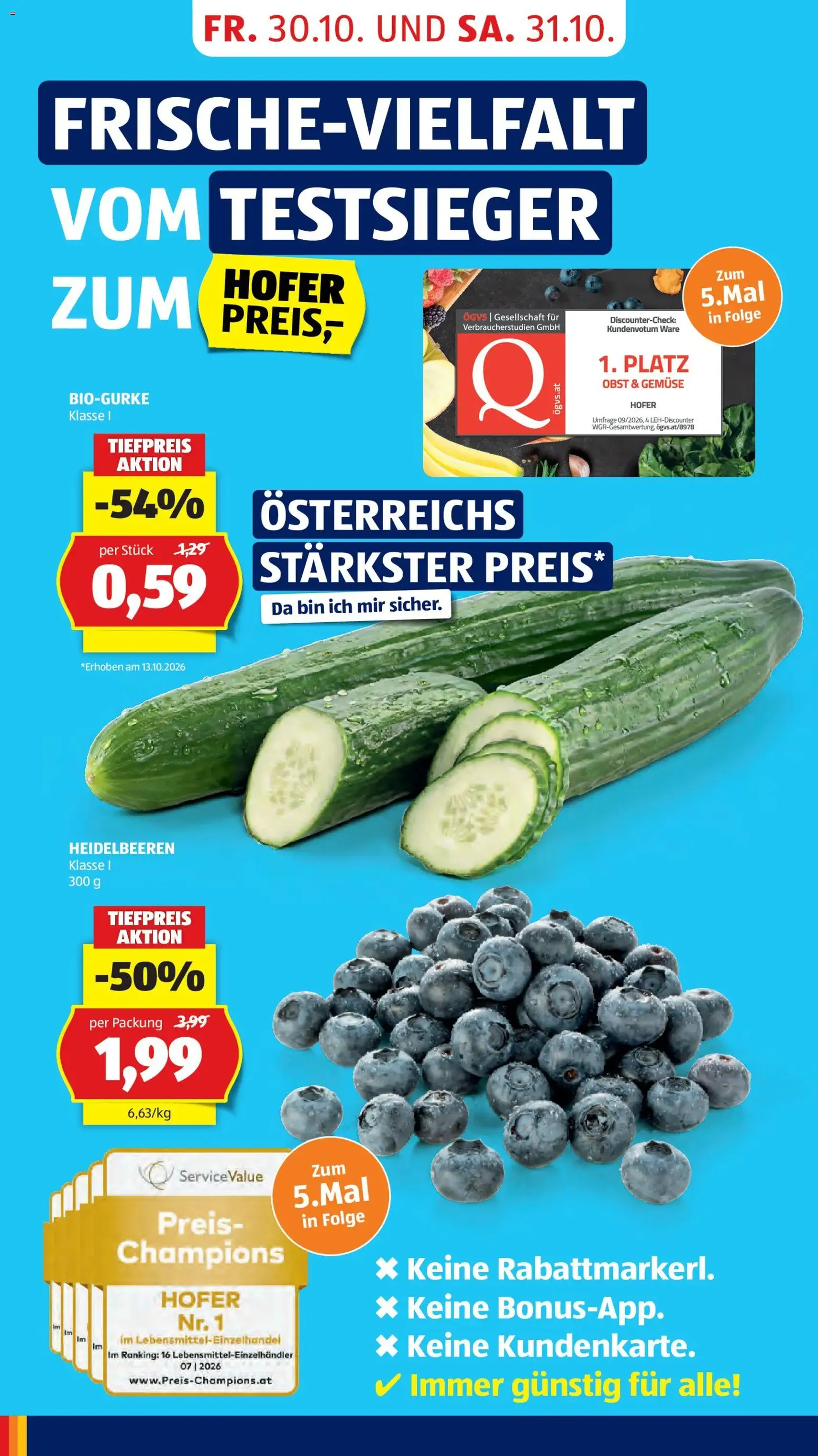 Hofer Flugblatt - Gültiger Prospekt ab 30.10.2026, Seite 10 von insgesamt 50
