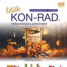 KON - RAD leták - náhľad letáku platný od 01.10.2026