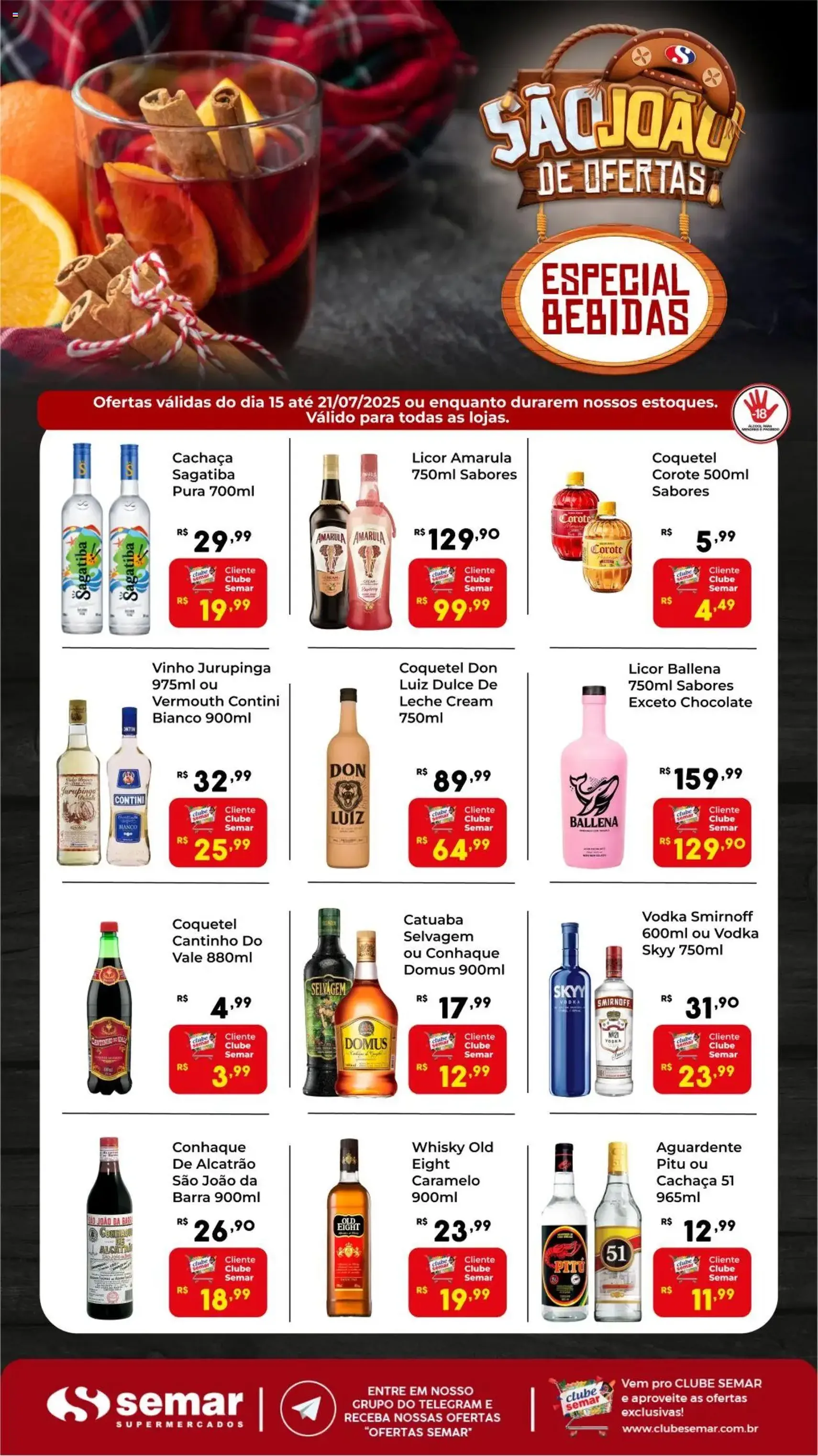 Semar Supermercado - Ofertas da semana - folheto válido a partir de 15/07/2025 página 1 de 3