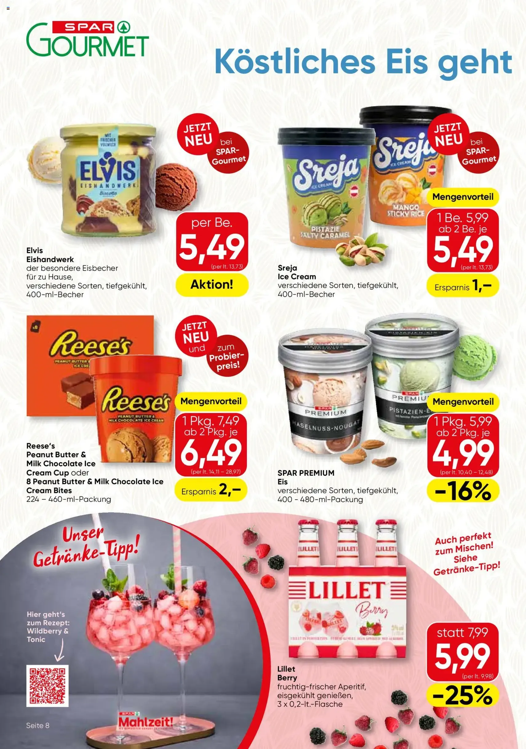 SPAR Gourmet Flugblatt - Gültiger Prospekt ab 16.07.2026, Seite 8 von insgesamt 12