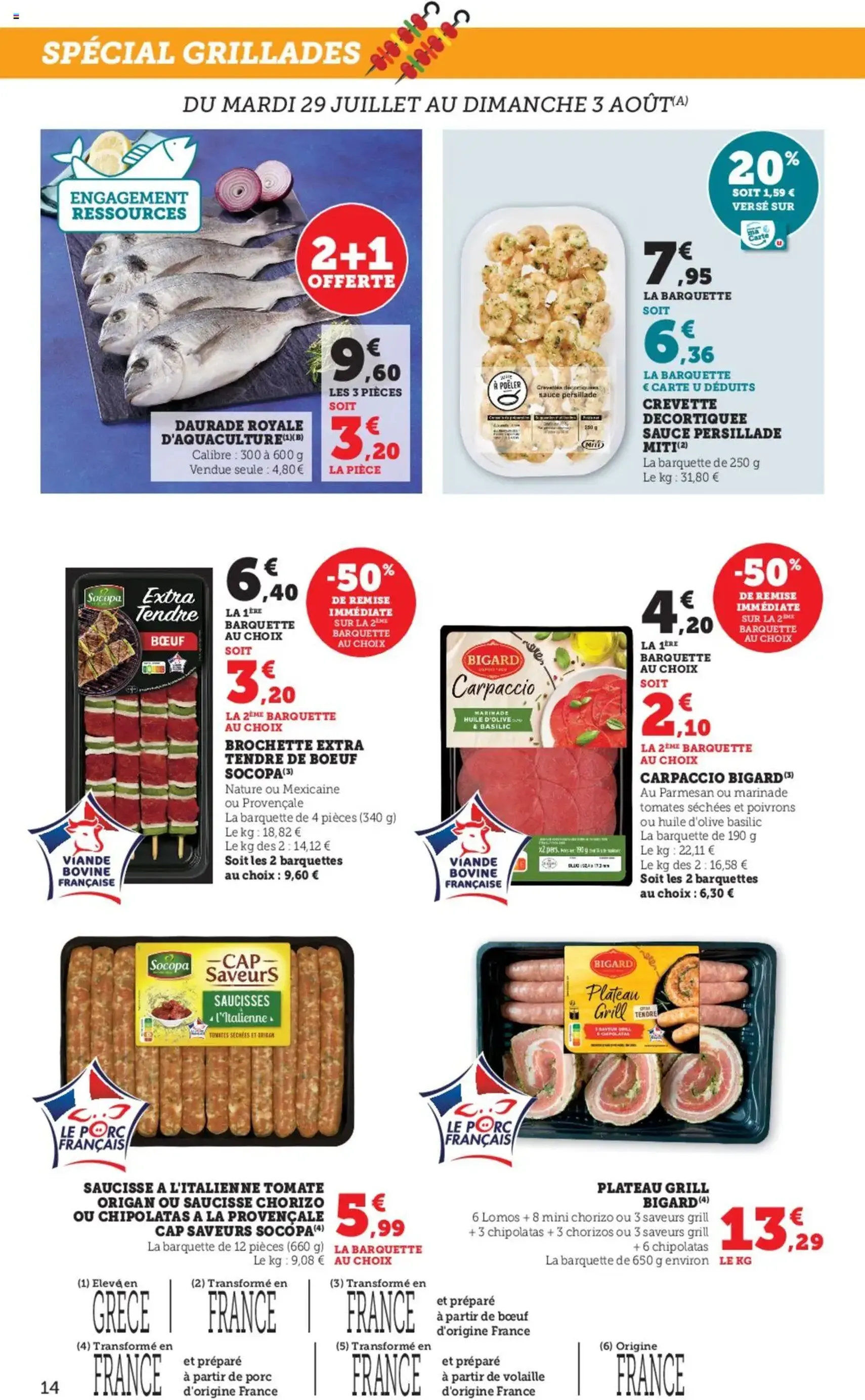 Super U catalogue - brochure valable à partir du 29/07/2025, page 14 sur 24 Super U catalogue - brochure valable à partir du 29/07/2025, page 14 sur 24