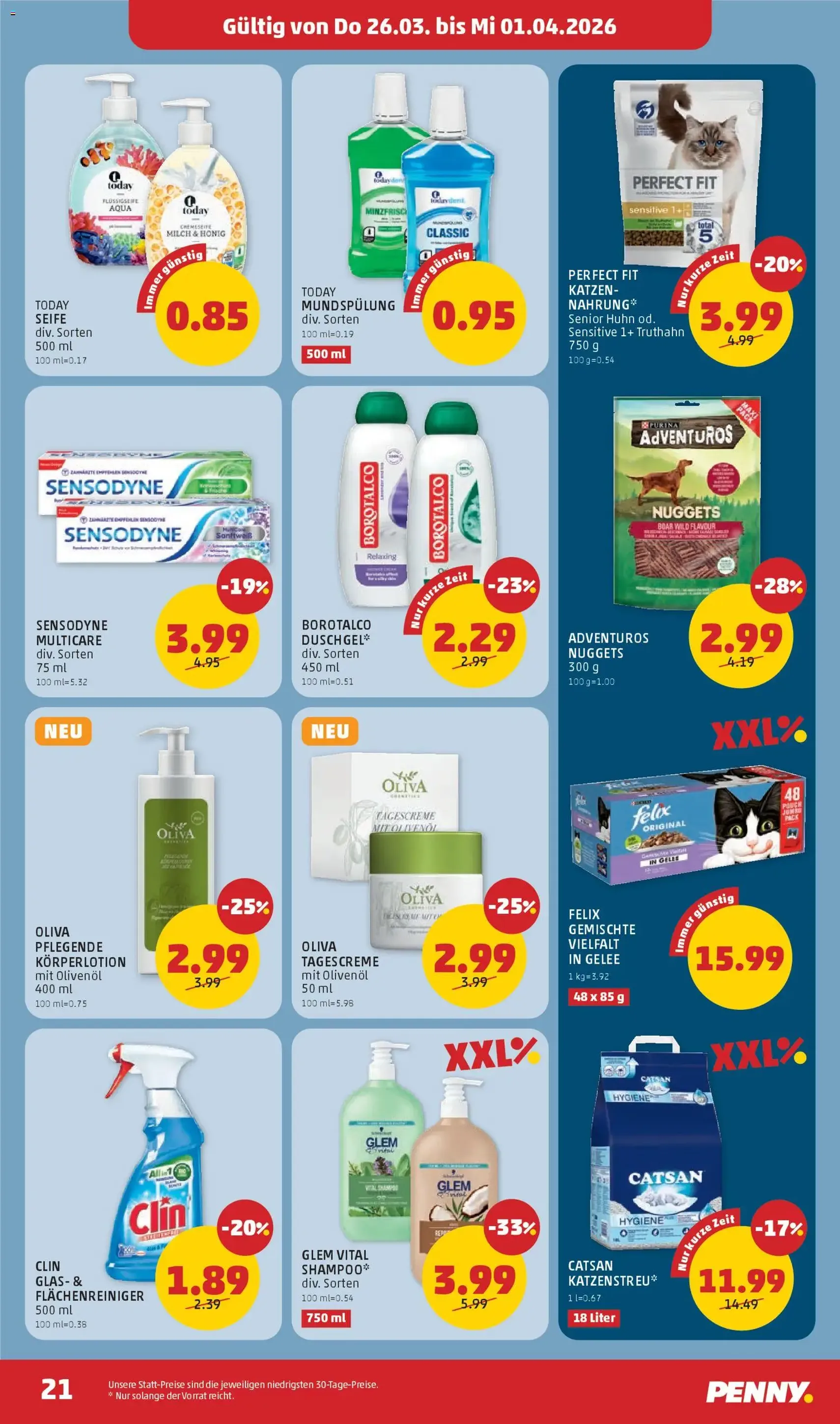 Penny Markt - Flugblatt - Gültiger Prospekt ab 26.03.2026, Seite 21 von insgesamt 32