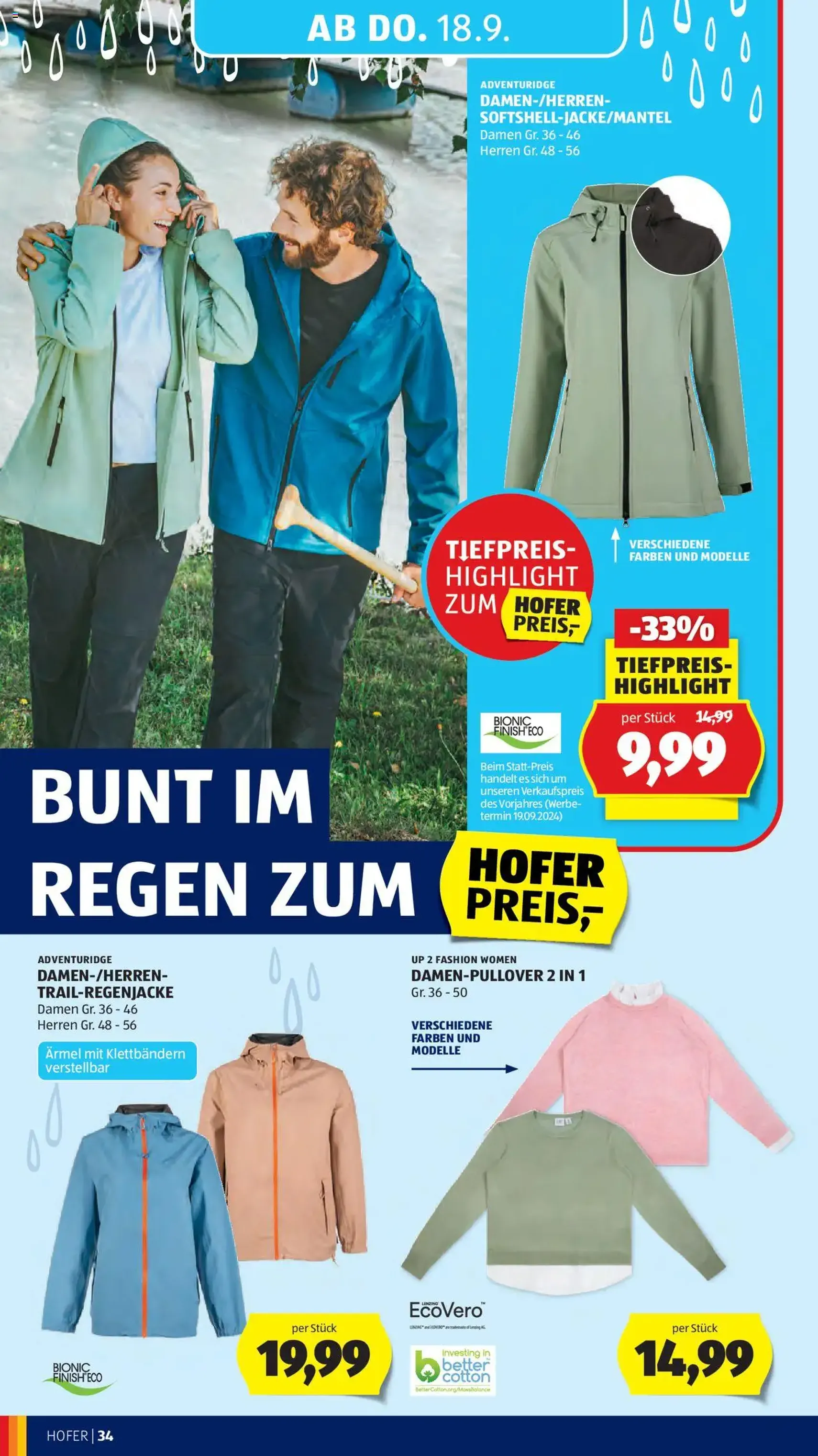 Hofer Flugblatt - Gültiger Prospekt ab 12.09.2025, Seite 38 von insgesamt 49