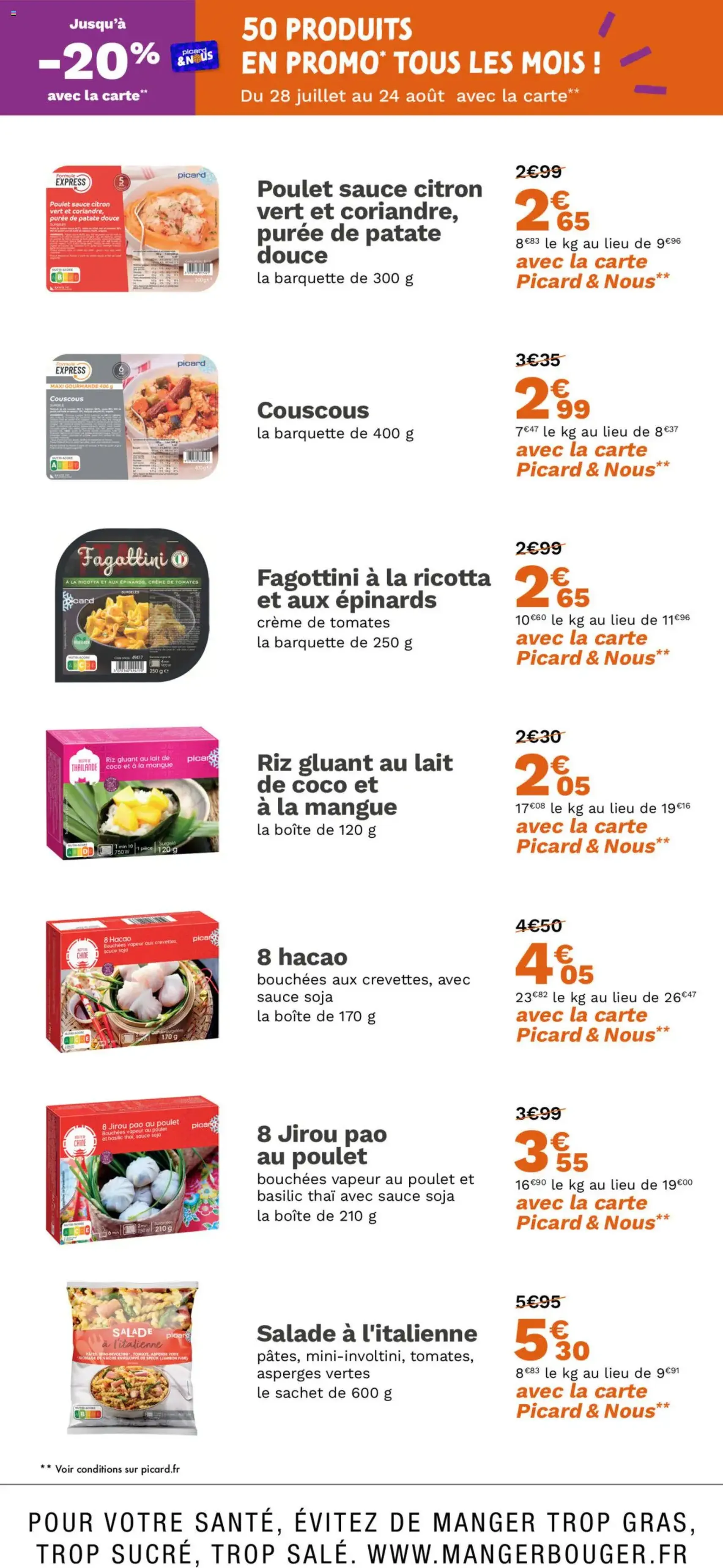 Picard catalogue - brochure valable à partir du 28/07/2025, page 7 sur 12 Picard catalogue - brochure valable à partir du 28/07/2025, page 7 sur 12