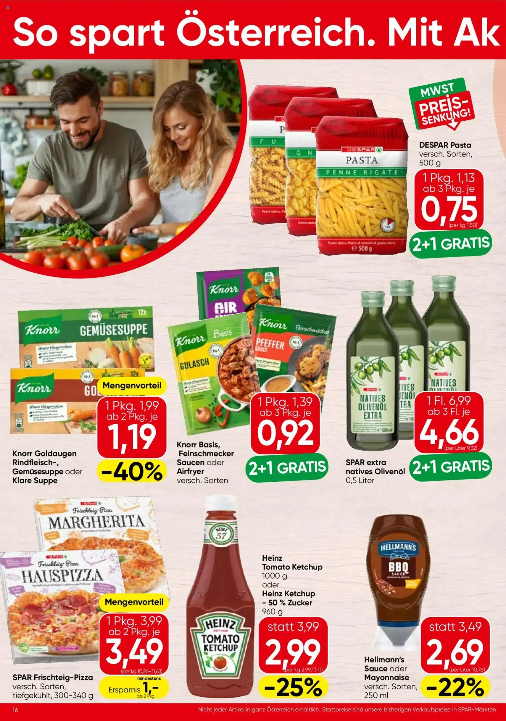 Spar - Flugblatt - Gültiger Prospekt ab 27.08.2026, Seite 16 von insgesamt 20