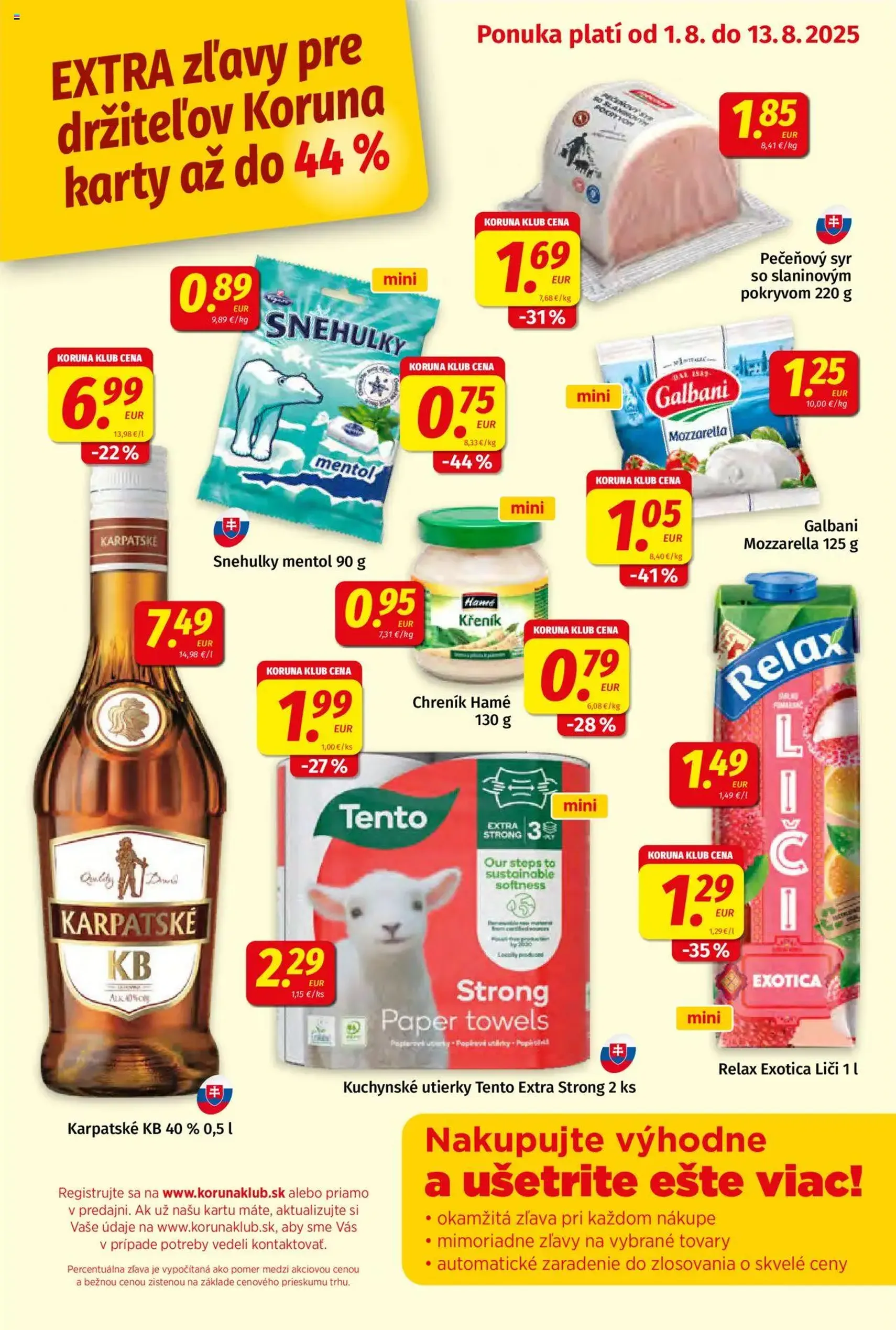 Koruna leták - platný leták od 01.08.2025 strana 9 z 24 Koruna leták - platný leták od 01.08.2025 strana 9 z 24