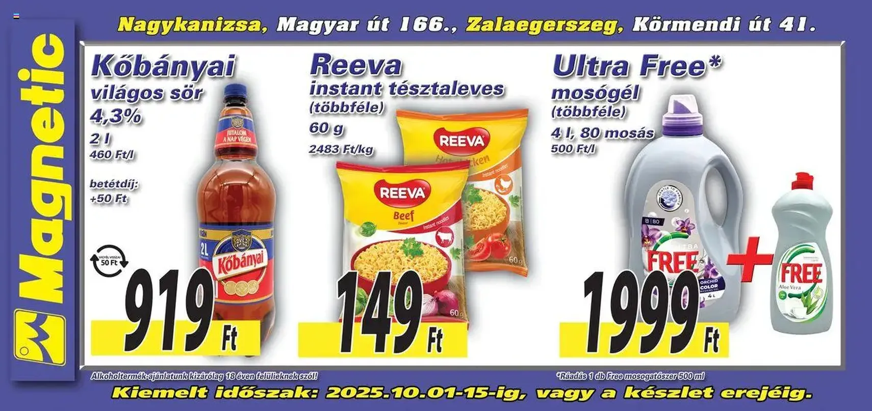 Magnetic - Óriásplakátok - 2025.10.01. érvényes szórólap 4 oldal 6 oldalból
