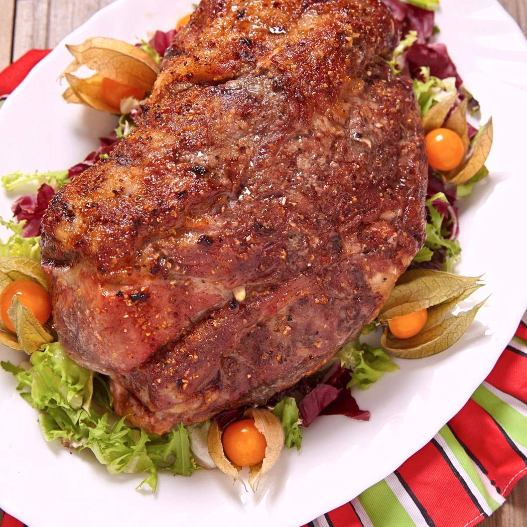 Costoletta di maiale arrosto al forno