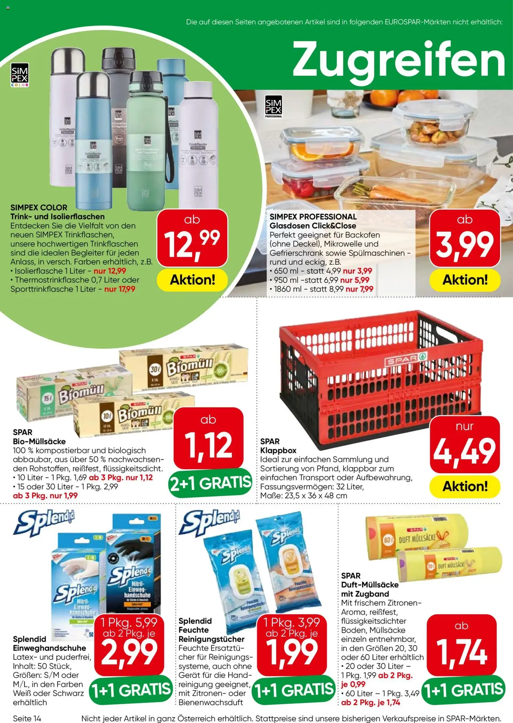 Eurospar Flugblatt - Gültiger Prospekt ab 02.01.2026, Seite 14 von insgesamt 16