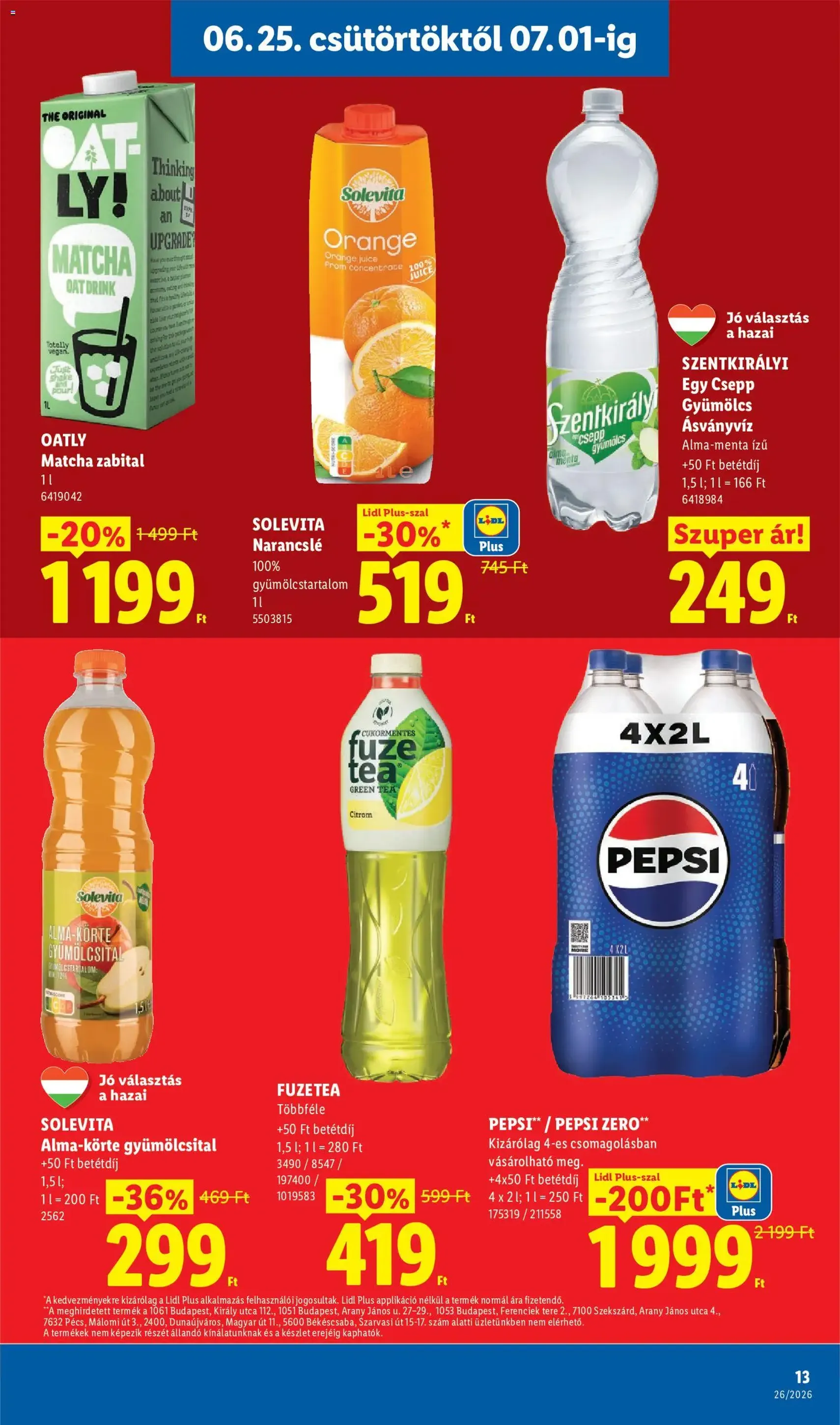 Lidl akciós újság - 2026.06.25. érvényes szórólap 13 oldal 74 oldalból