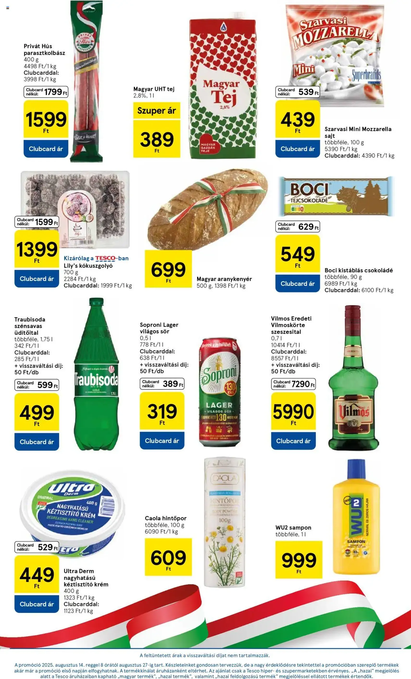 Tesco Hipermarket - Akciós újság - 2025.08.14. érvényes szórólap 11 oldal 32 oldalból