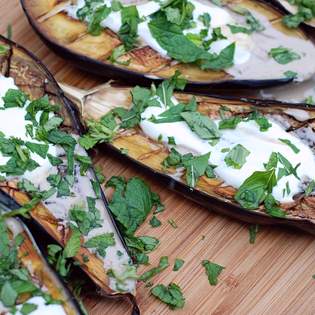 Previsualización de la receta Nutritivas Berenjenas a la parrilla con burrata