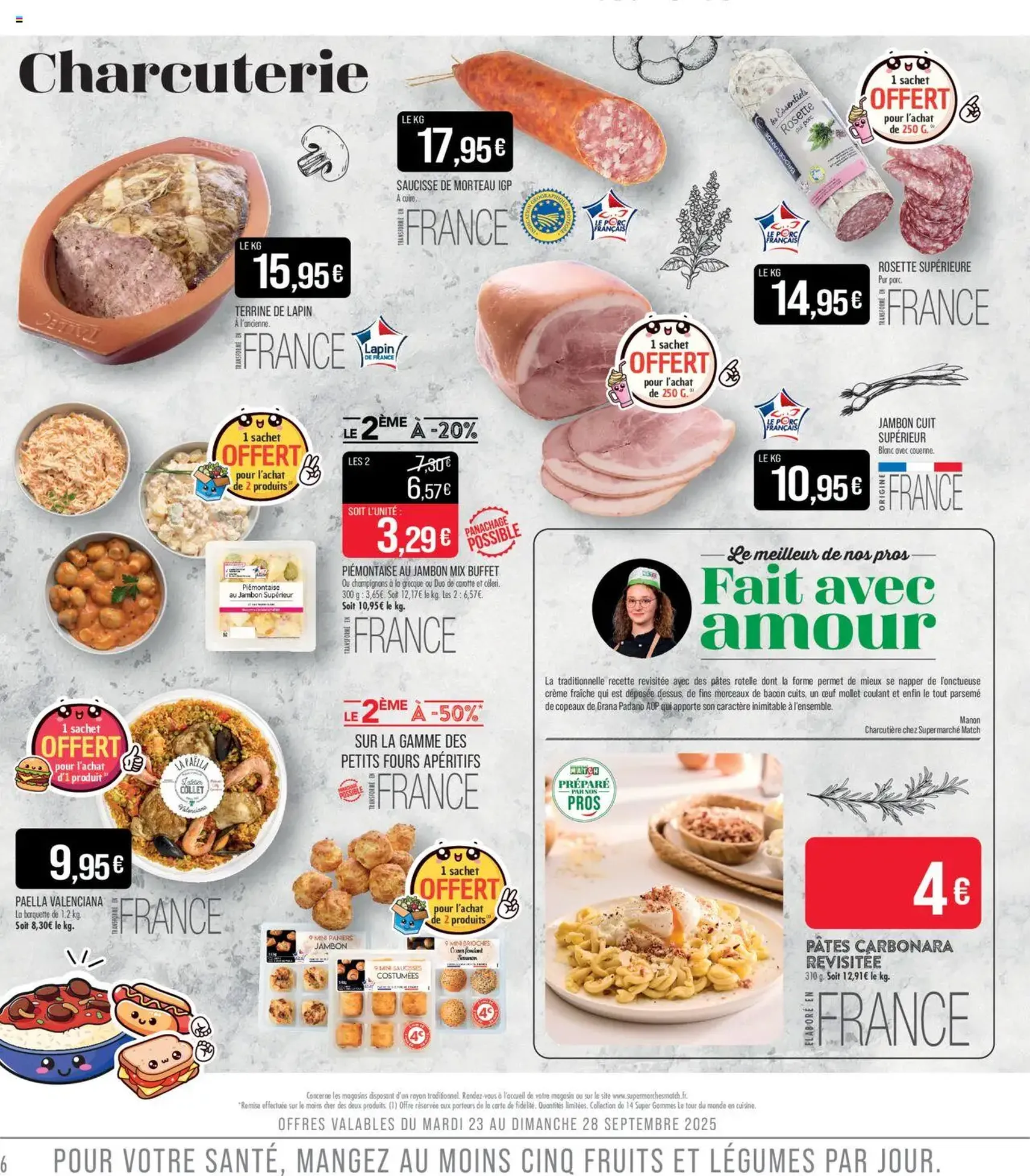 Match Supermarché catalogue - brochure valable à partir du 23/09/2025, page 6 sur 24