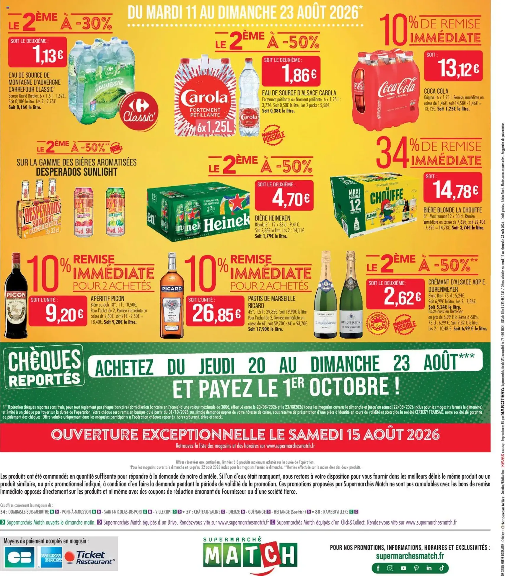 Match Supermarché catalogue - brochure valable à partir du 11/08/2026, page 8 sur 8