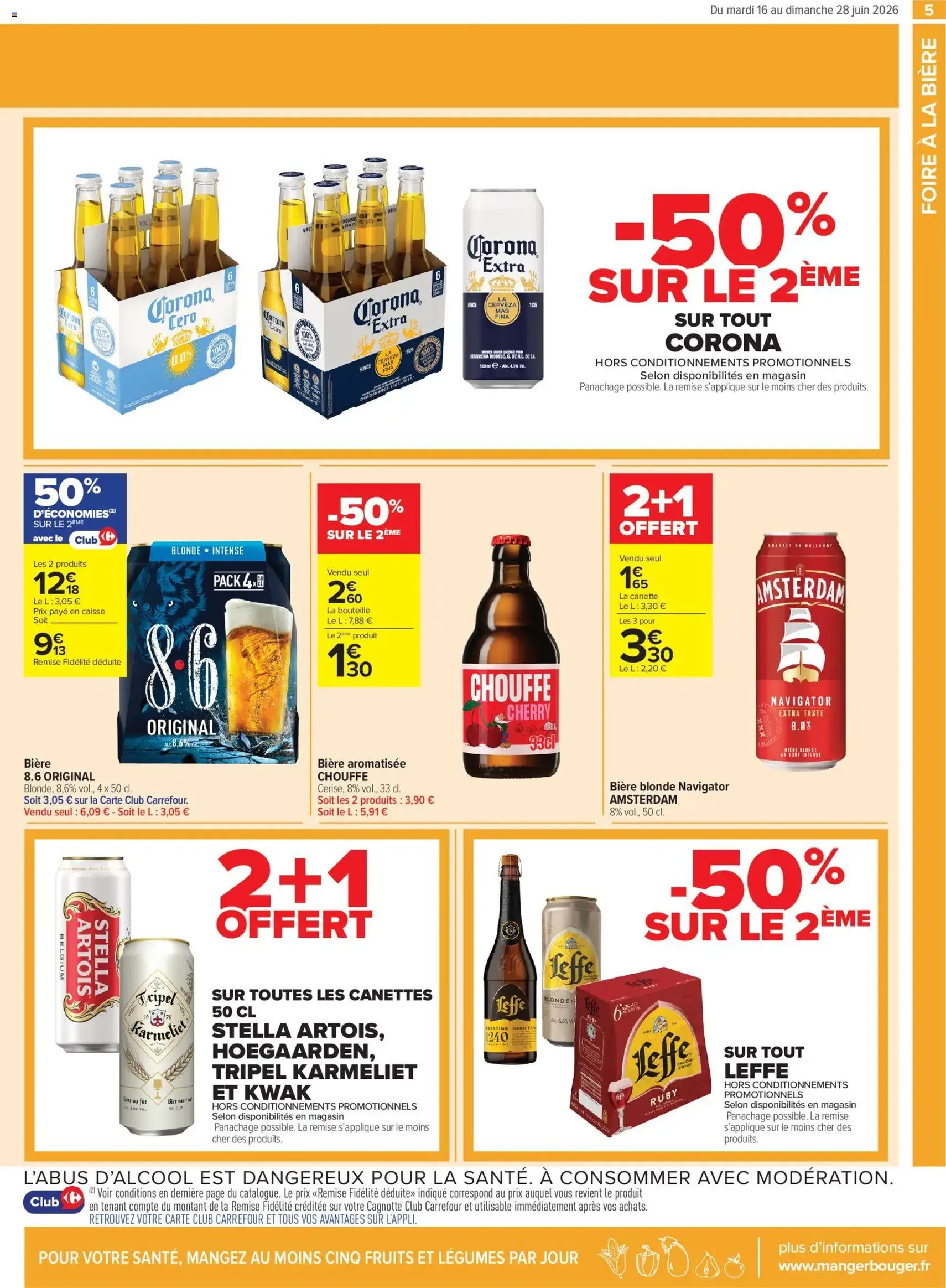 Carrefour contact Le mois des supporters - brochure valable à partir du 16/06/2026, page 5 sur 20