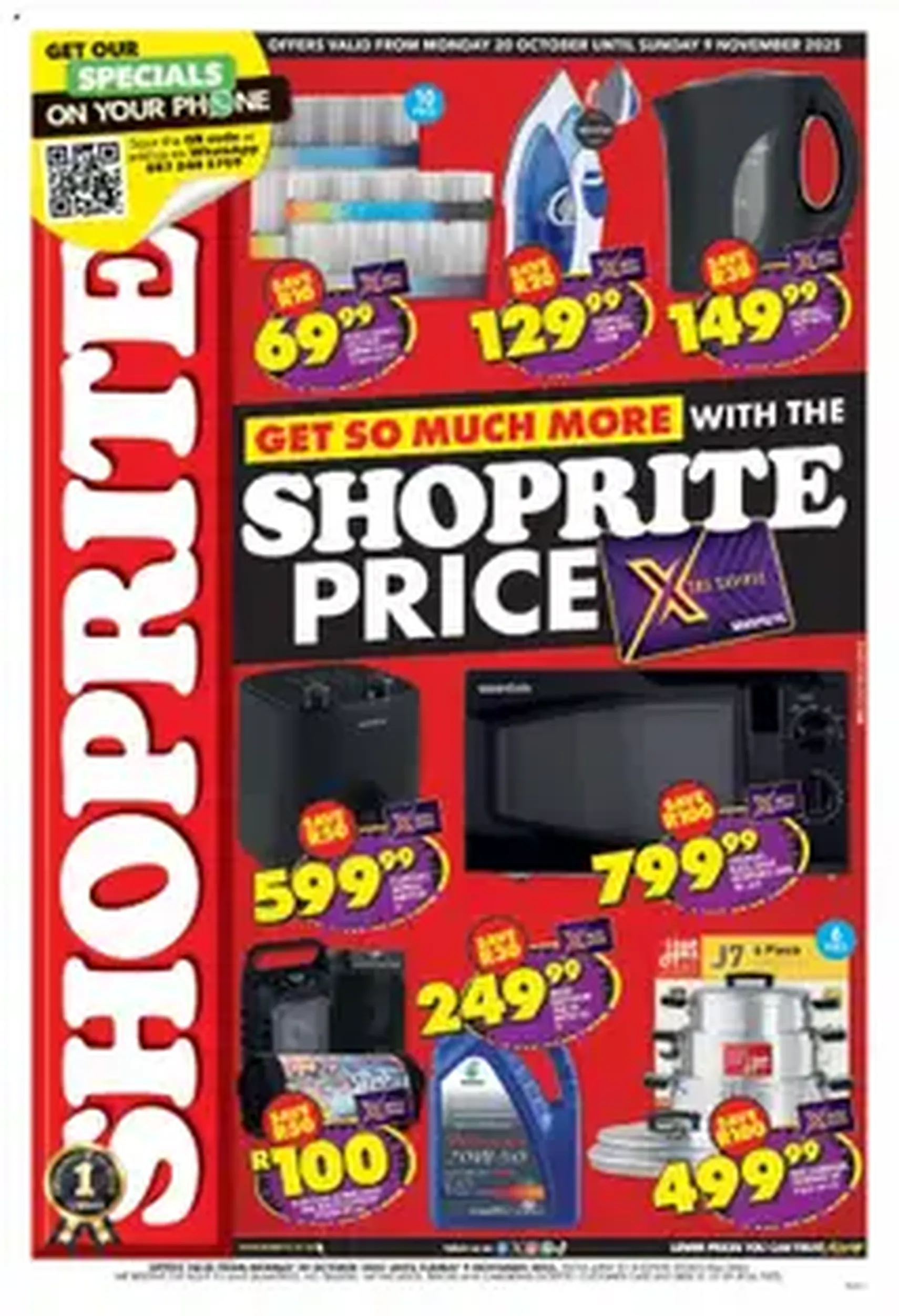Shoprite Specials - valid flyer from 20/10/2025, page 1 of 1