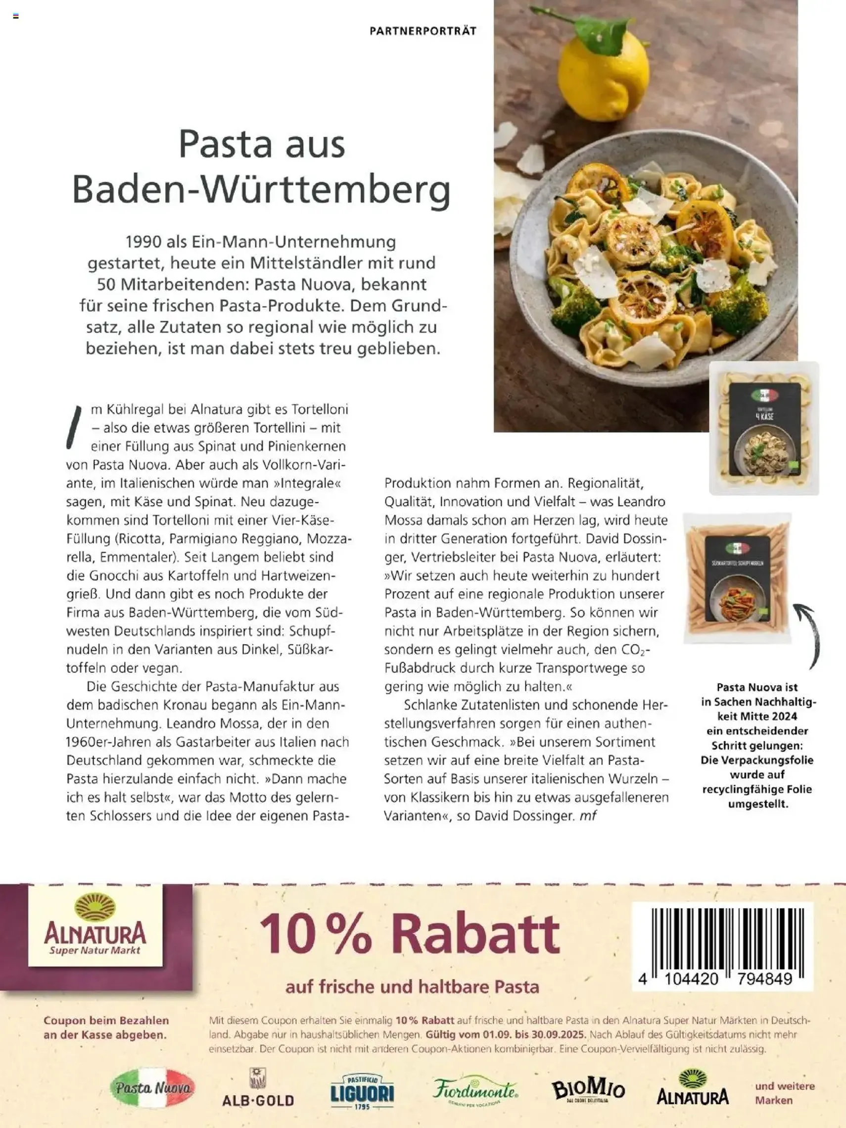 Alnatura Prospekt - Gültiger Prospekt ab 01.09.2025, Seite 49 von insgesamt 64 Alnatura Prospekt - Gültiger Prospekt ab 01.09.2025, Seite 49 von insgesamt 64