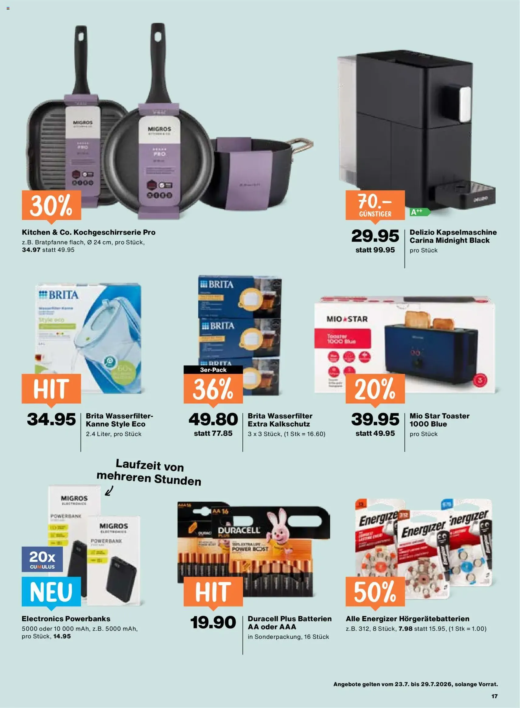 Migros aktionen - Gültiger Prospekt ab 23.07.2026, Seite 17 von insgesamt 20