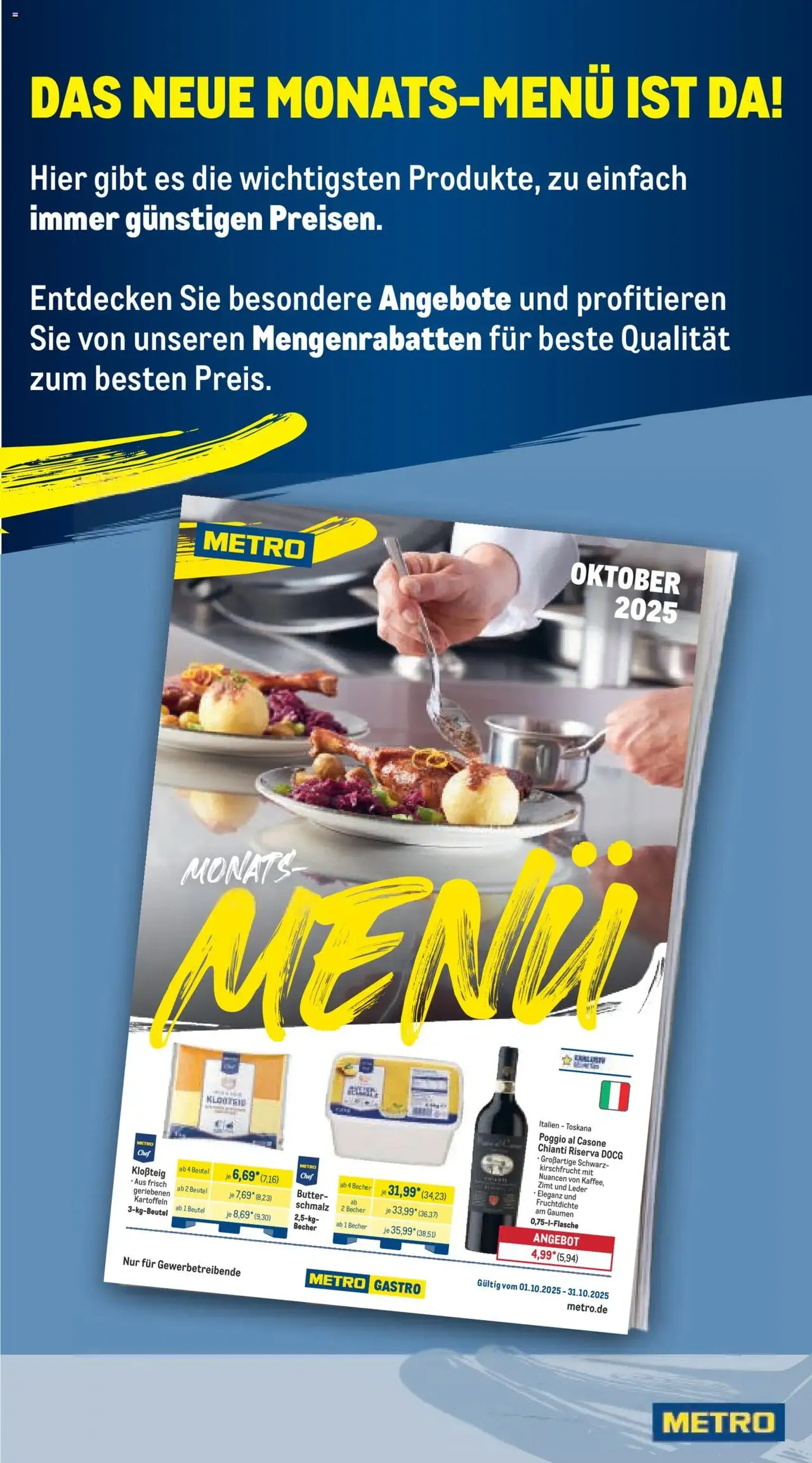 Metro Prospekt - Gültiger Prospekt ab 06.10.2025, Seite 23 von insgesamt 24 Metro Prospekt - Gültiger Prospekt ab 06.10.2025, Seite 23 von insgesamt 24
