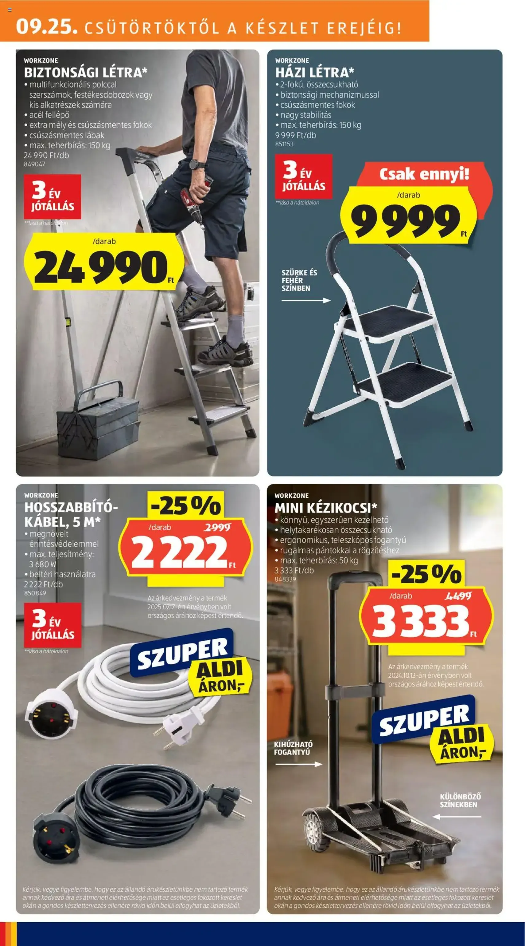 Aldi Akciós újság - 2025.09.25. érvényes szórólap 24 oldal 51 oldalból Aldi Akciós újság - 2025.09.25. érvényes szórólap 24 oldal 51 oldalból