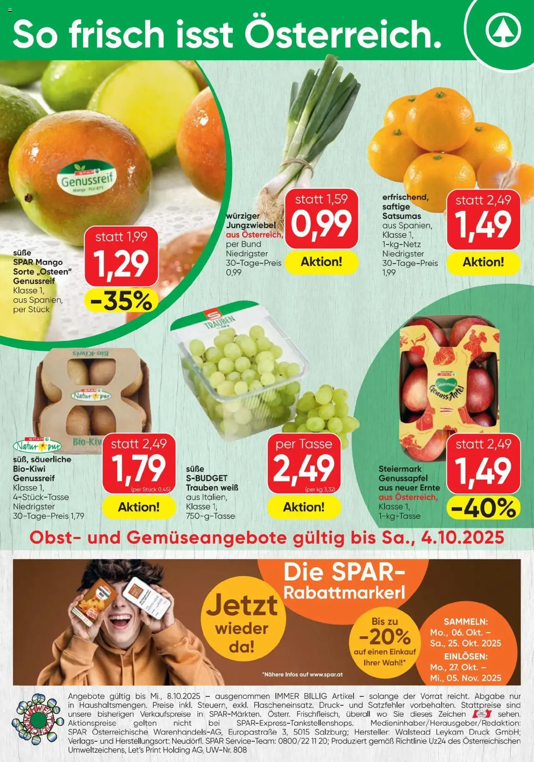 Spar Flugblatt - Gültiger Prospekt ab 02.10.2025, Seite 16 von insgesamt 16
