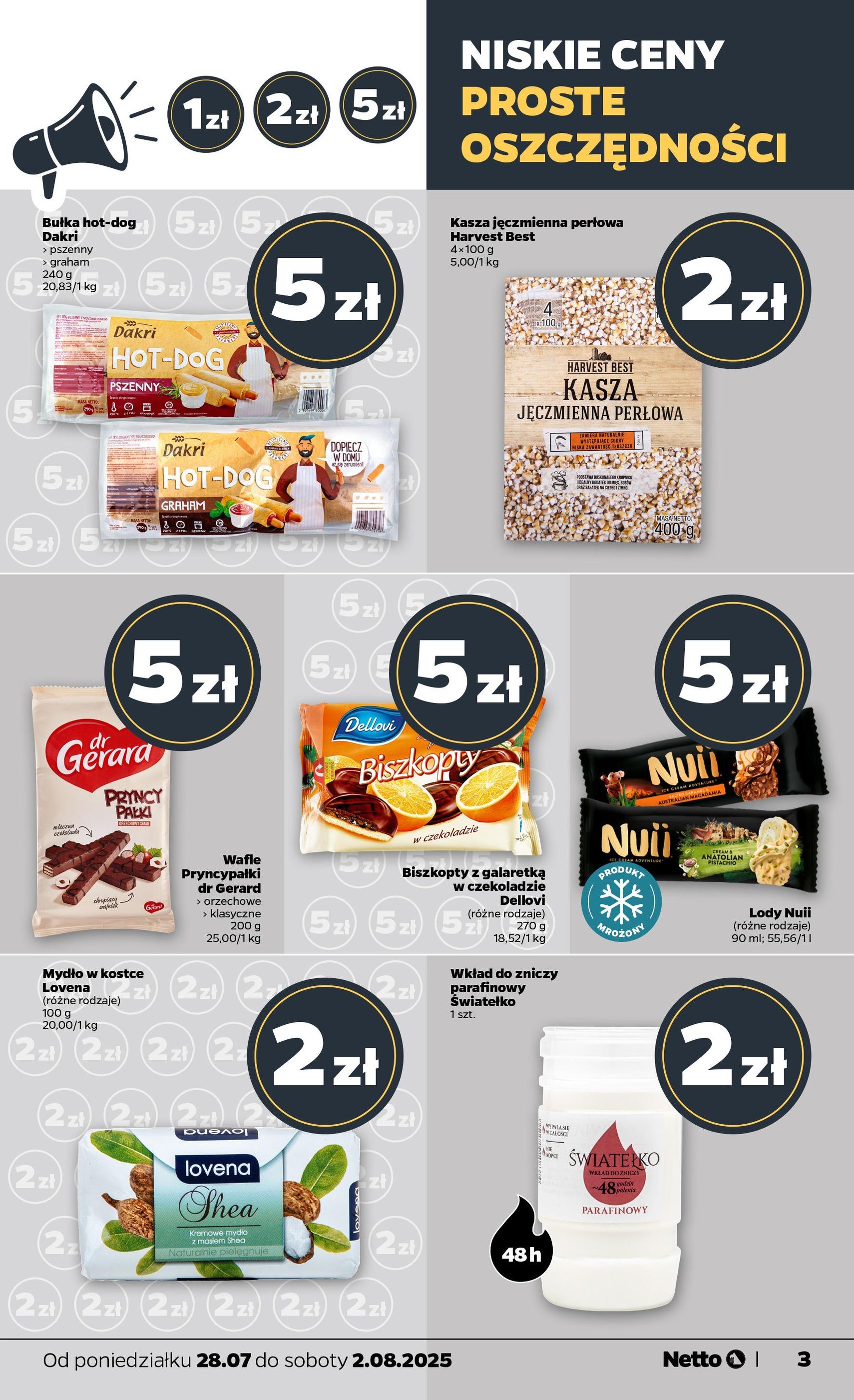 Netto gazetka - Spożywcza - ważny gazetka od 28.07.2025 strona 3 z 31 Netto gazetka - Spożywcza - ważny gazetka od 28.07.2025 strona 3 z 31