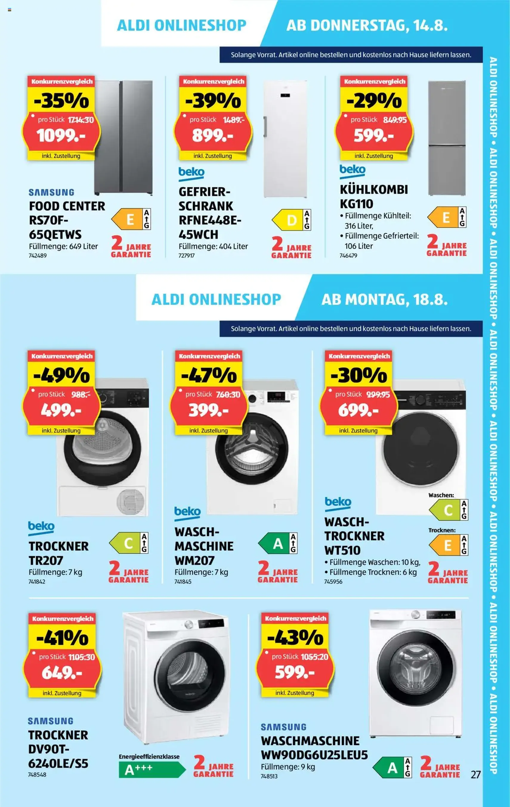 Aldi Aktionen - Gültiger Prospekt ab 14.08.2025, Seite 27 von insgesamt 31 Aldi Aktionen - Gültiger Prospekt ab 14.08.2025, Seite 27 von insgesamt 31