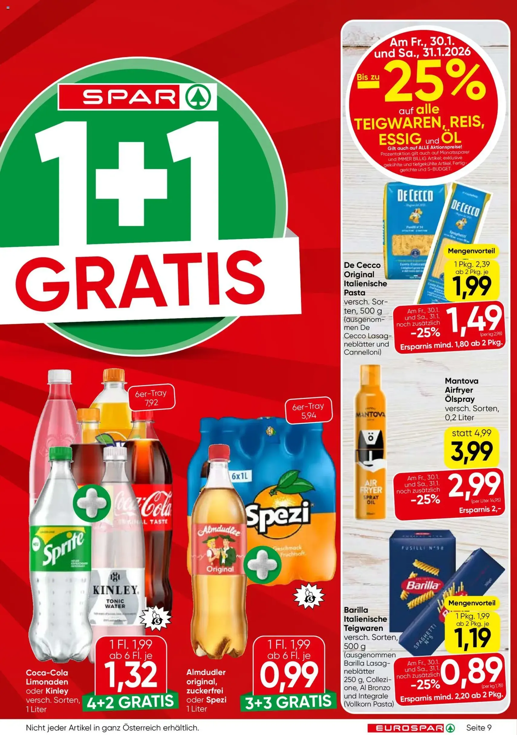 Eurospar Flugblatt - Gültiger Prospekt ab 29.01.2026, Seite 9 von insgesamt 16