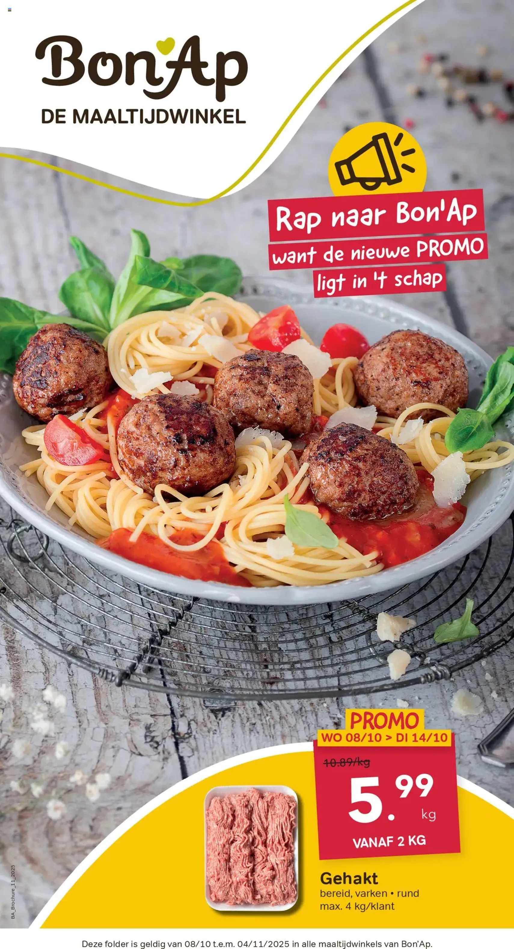 Bon Ap folder - geldige folder vanaf 08/10/2025 pagina 1 van 12