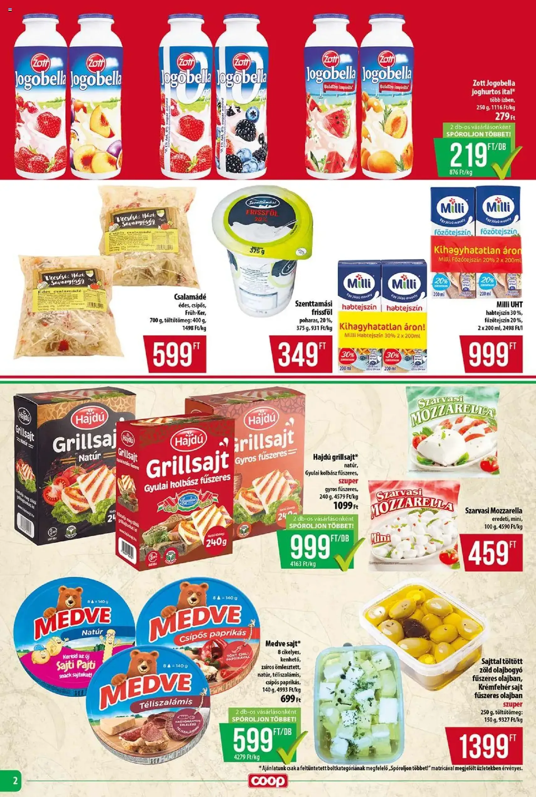 COOP Szolnok Akciós újság - 2025.08.14. érvényes szórólap 2 oldal 12 oldalból COOP Szolnok Akciós újság - 2025.08.14. érvényes szórólap 2 oldal 12 oldalból