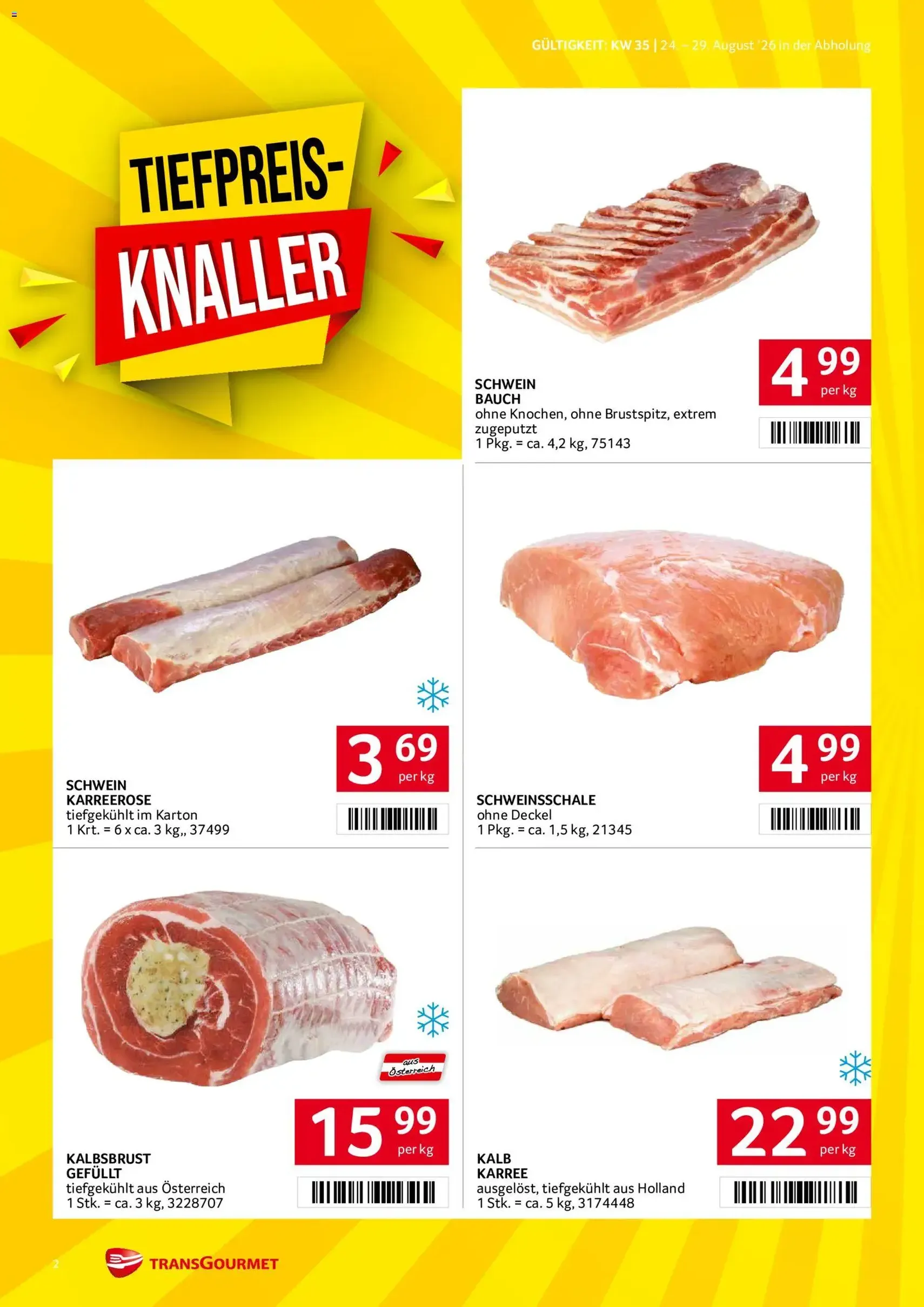 Transgourmet Flugblatt - Gültiger Prospekt ab 24.08.2026, Seite 2 von insgesamt 28