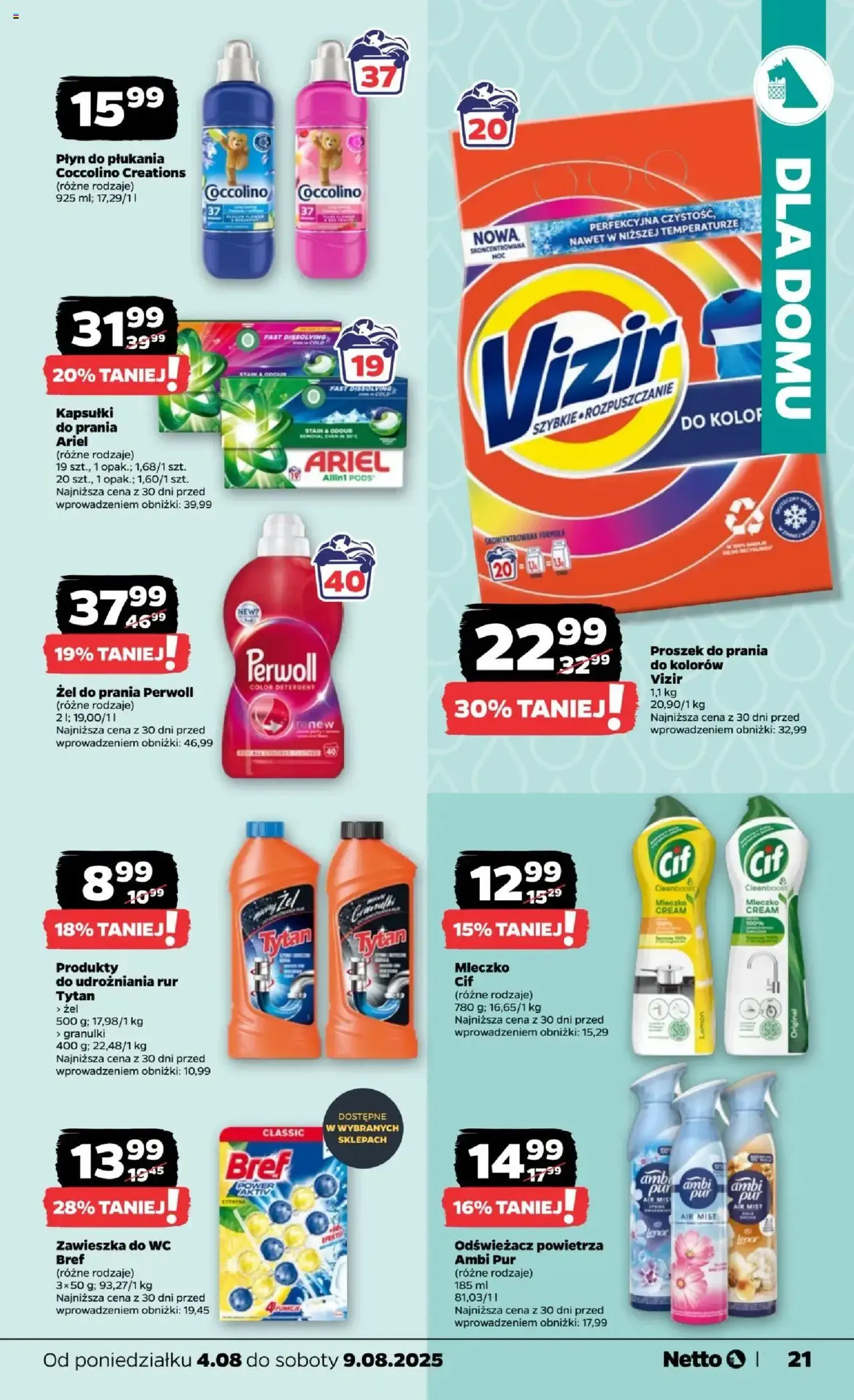 Netto gazetka - Spożywcza - ważny gazetka od 04.08.2025 strona 21 z 28 Netto gazetka - Spożywcza - ważny gazetka od 04.08.2025 strona 21 z 28