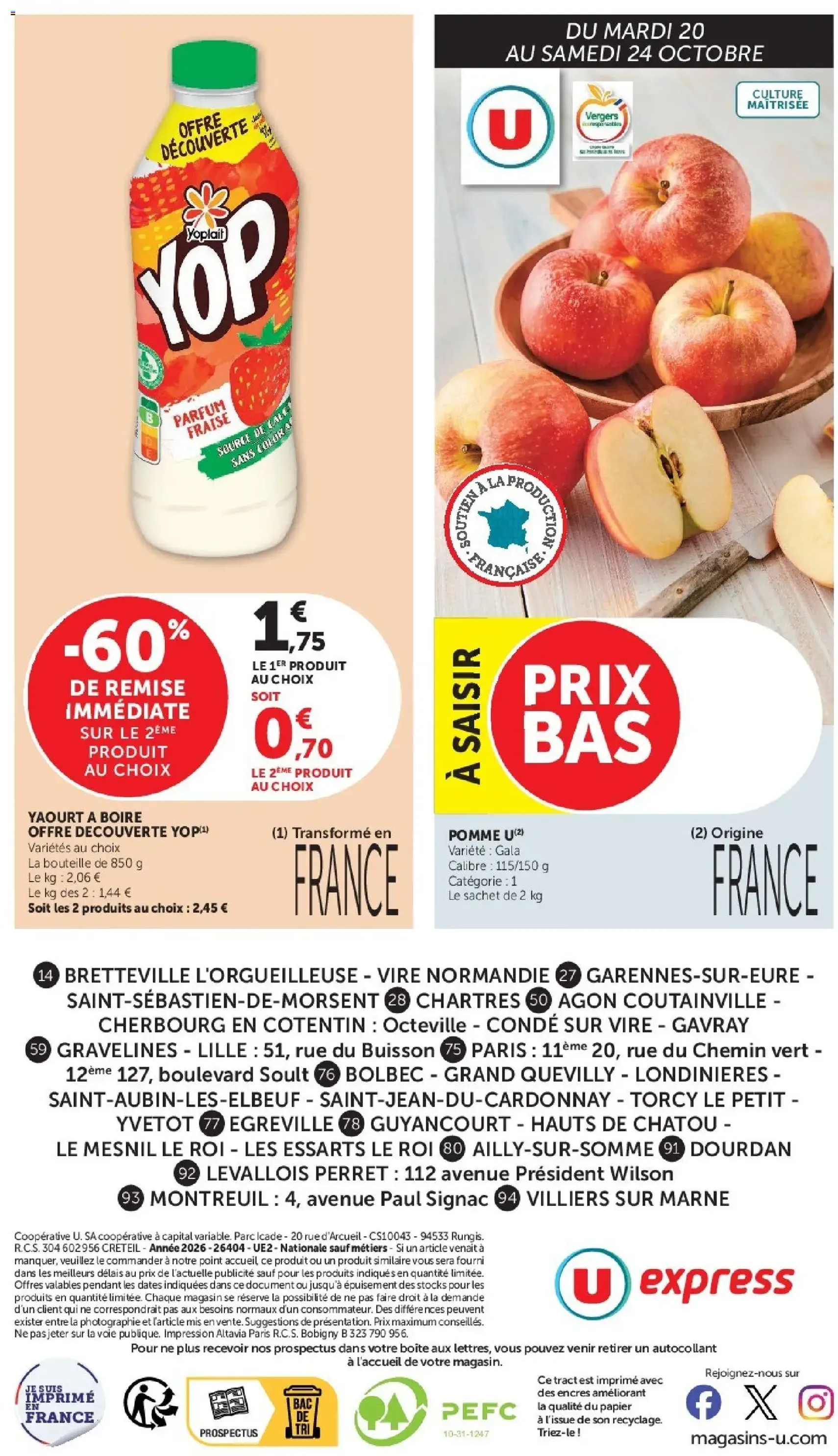 U Express catalogue - brochure valable à partir du 20/10/2026, page 16 sur 16