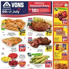 Vons Weekly Ad - Flyer preview valid from 07/01/2026