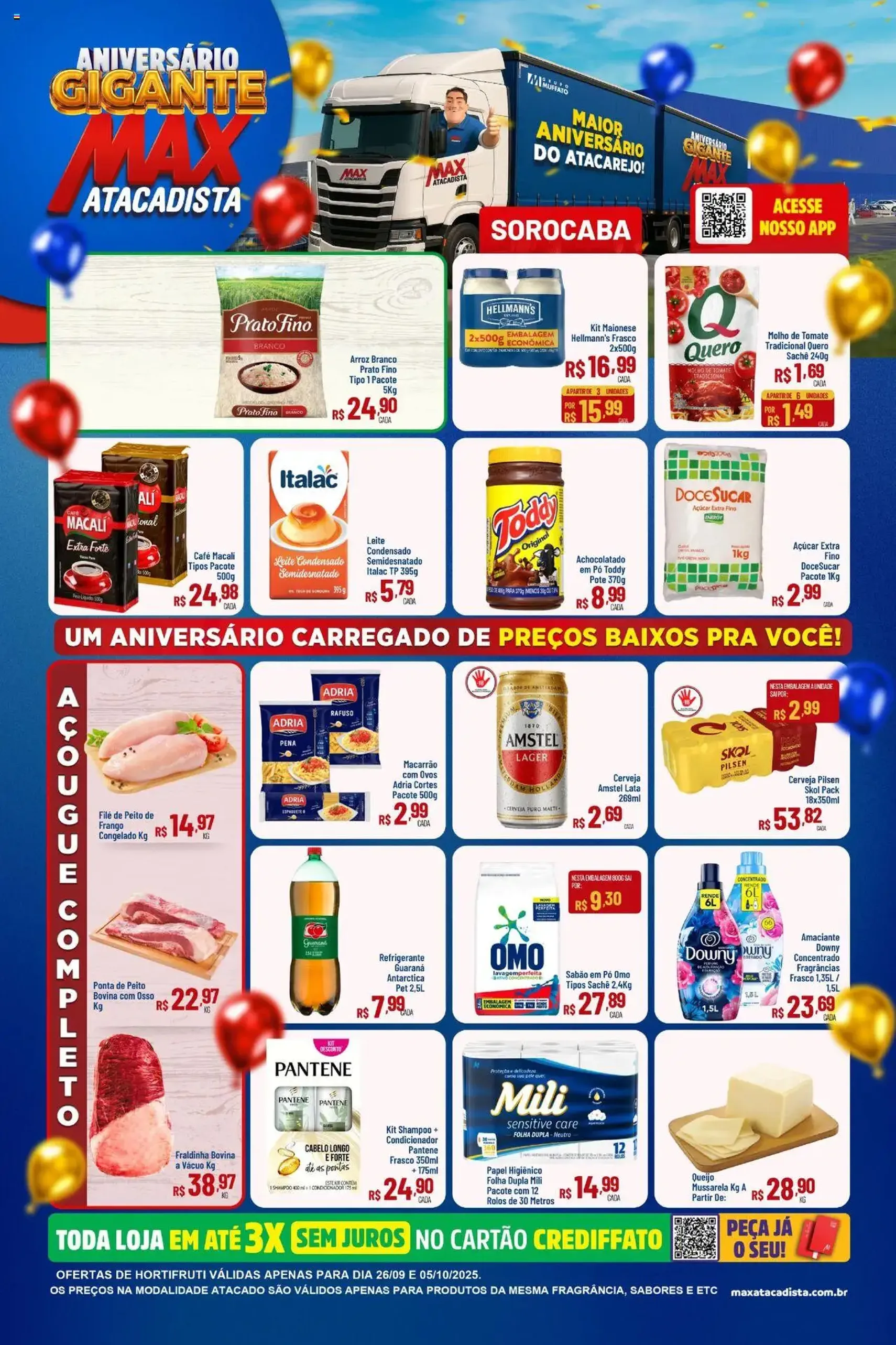 Max Atacadista - Ofertas Aniversário - folheto válido a partir de 26/09/2025 página 1 de 8 Max Atacadista - Ofertas Aniversário - folheto válido a partir de 26/09/2025 página 1 de 8