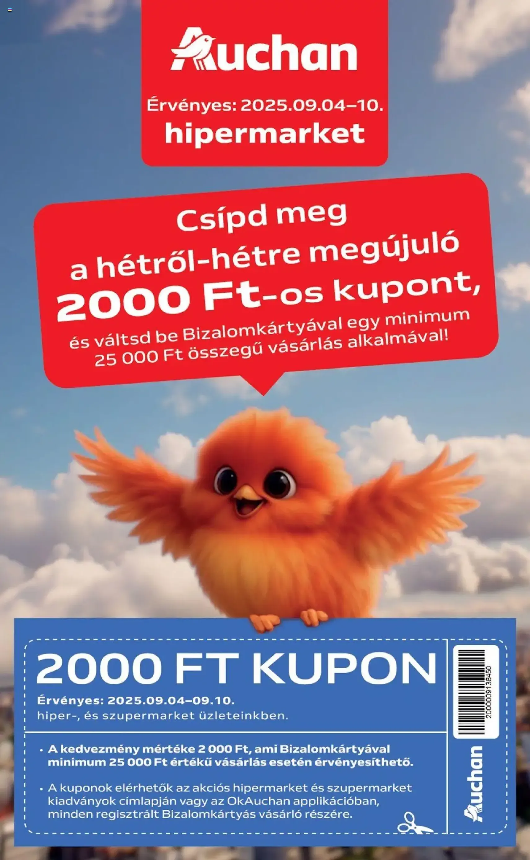 Auchan Akciós újság - 2025.09.04. érvényes szórólap 1 oldal 52 oldalból Auchan Akciós újság - 2025.09.04. érvényes szórólap 1 oldal 52 oldalból