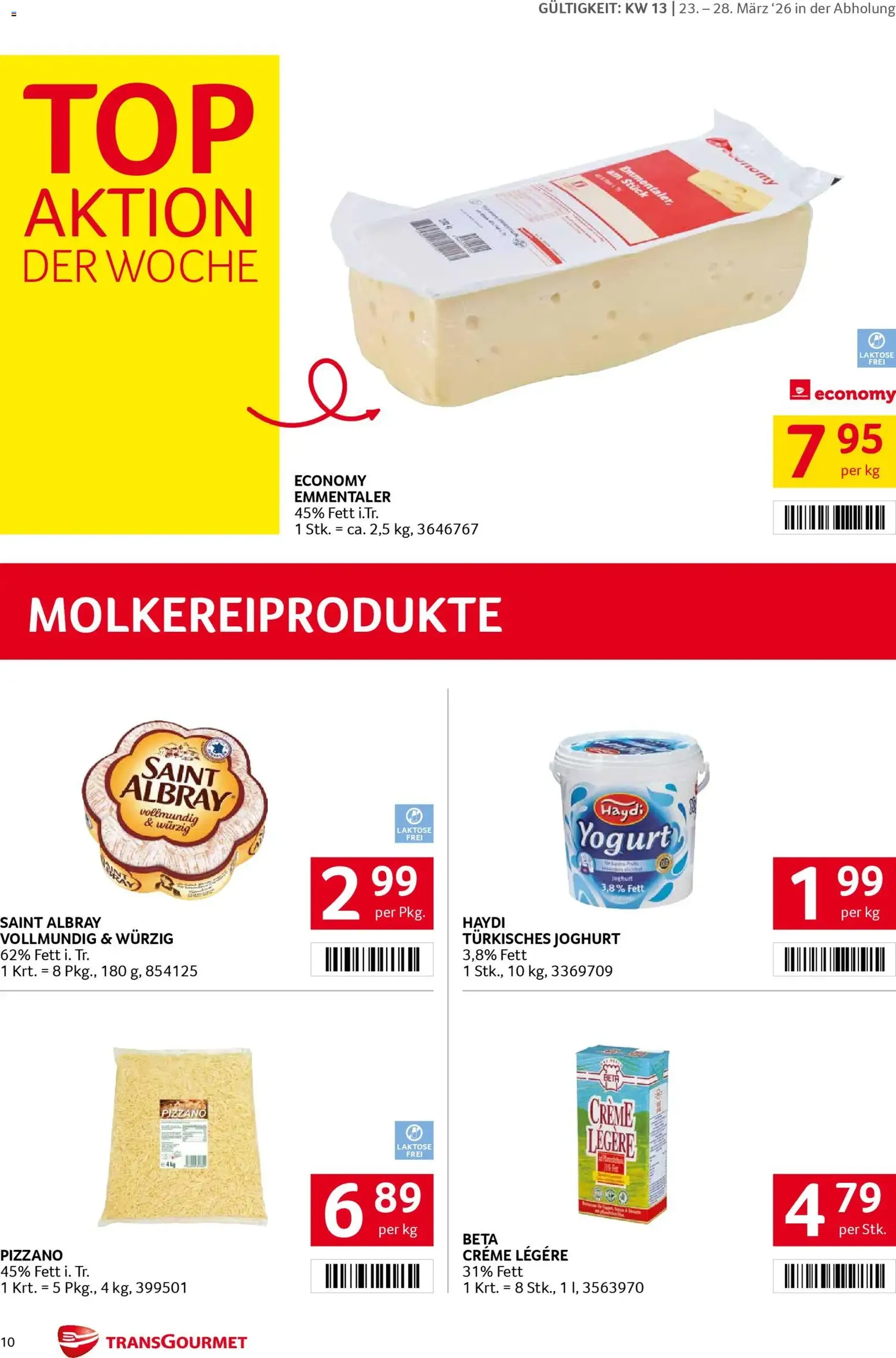 Transgourmet Flugblatt - Gültiger Prospekt ab 23.03.2026, Seite 10 von insgesamt 32